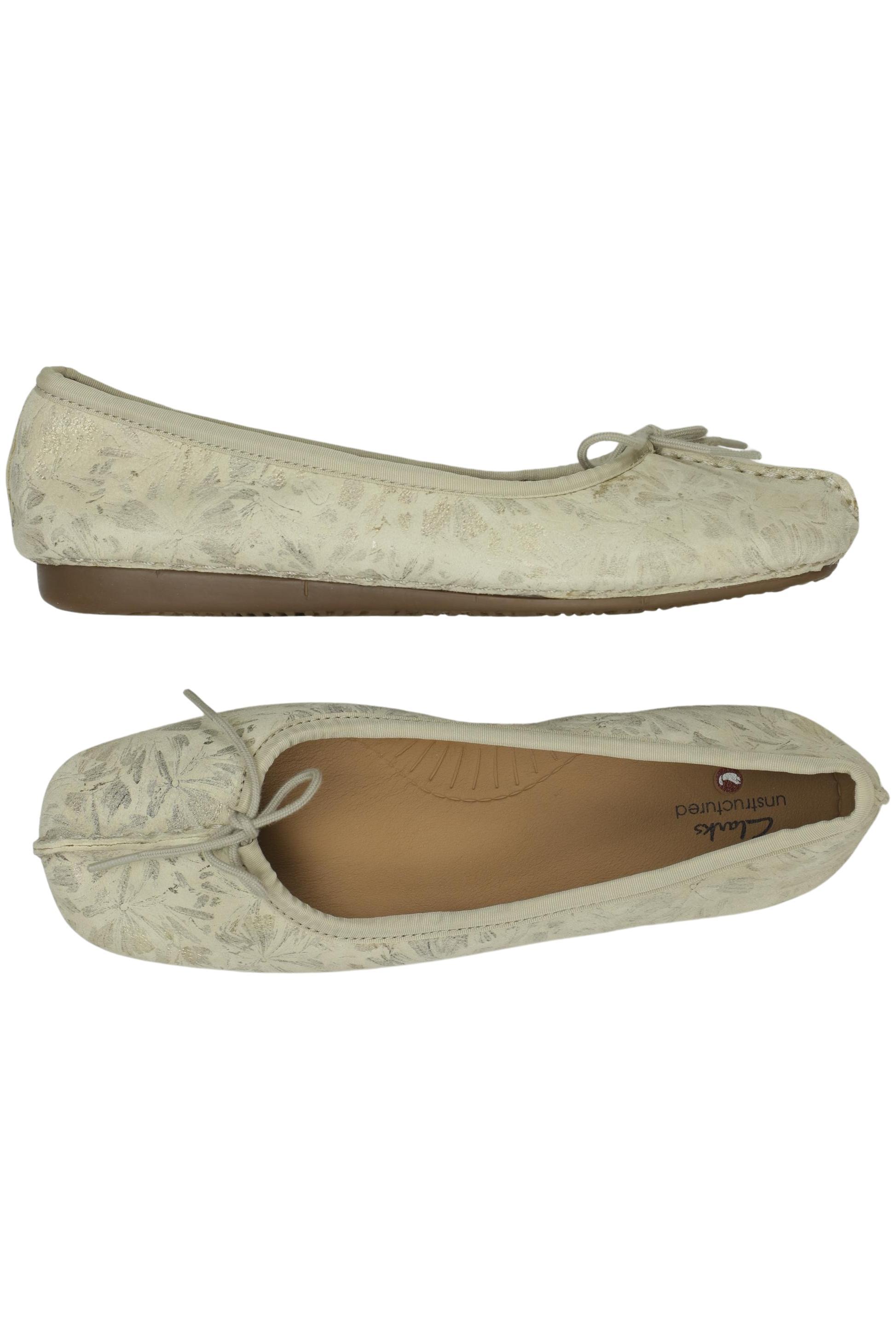 

Clarks Damen Ballerinas, cremeweiß, Gr. 38