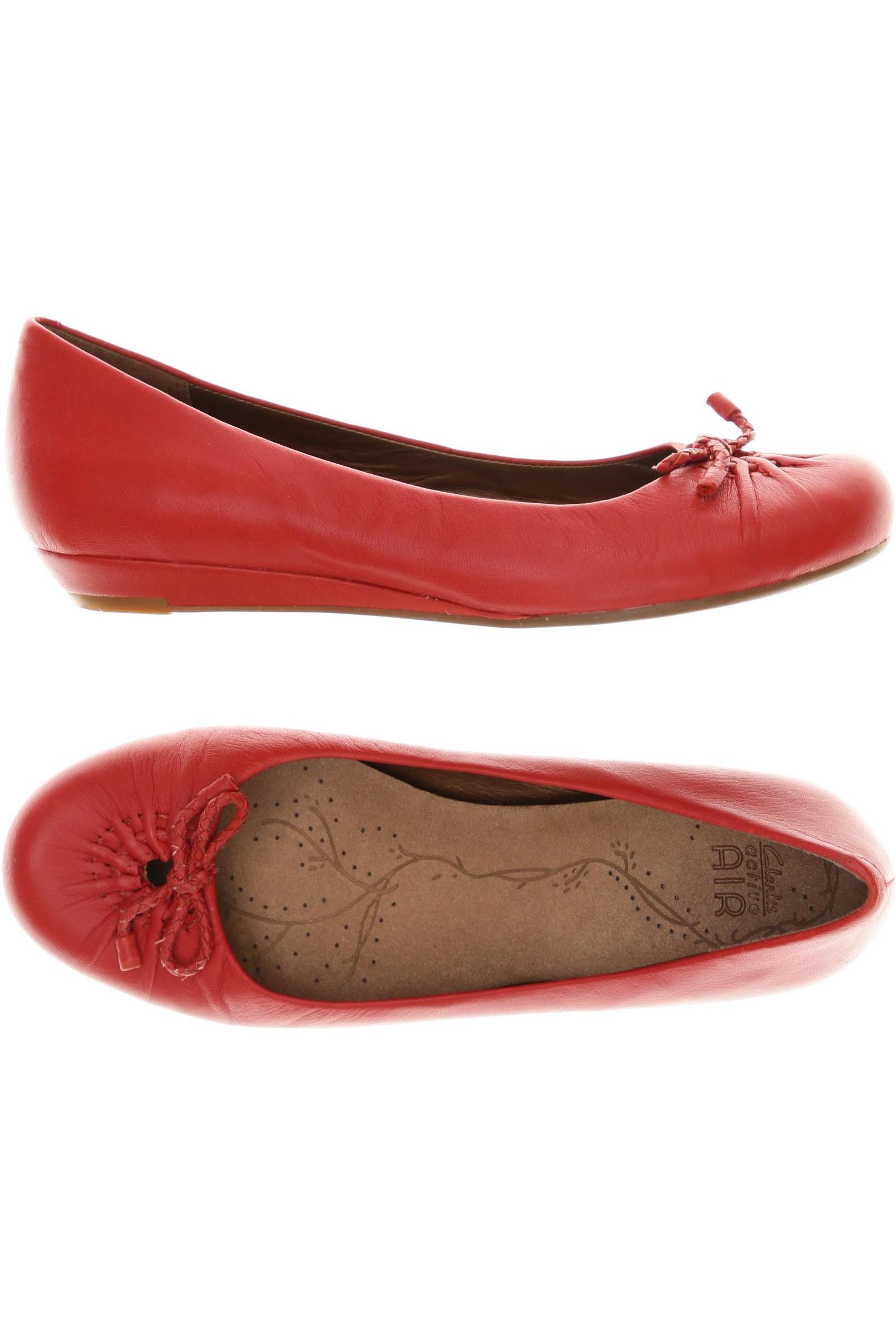 

Clarks Damen Ballerinas, rot, Gr. 4