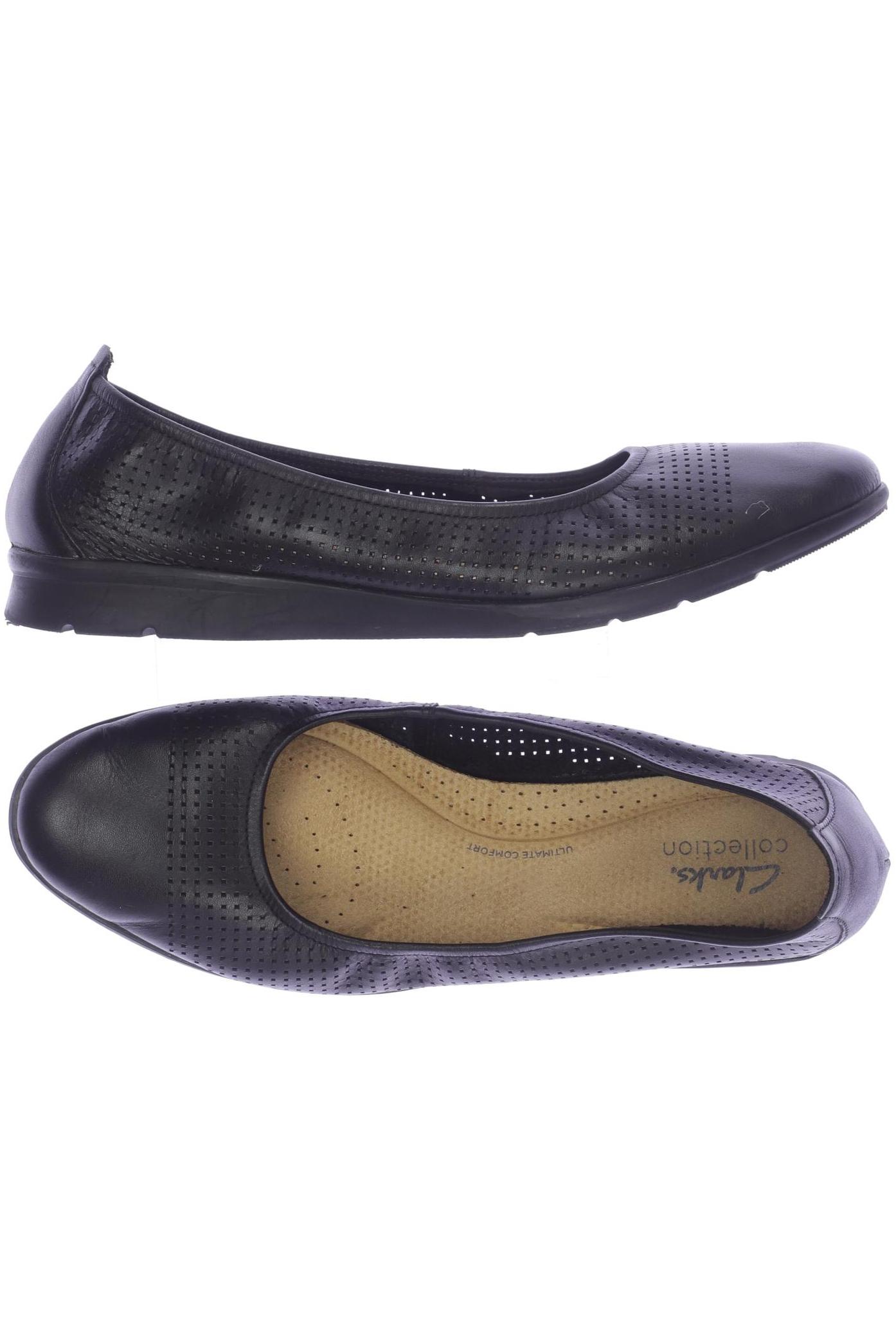 

Clarks Damen Ballerinas, schwarz, Gr. 42