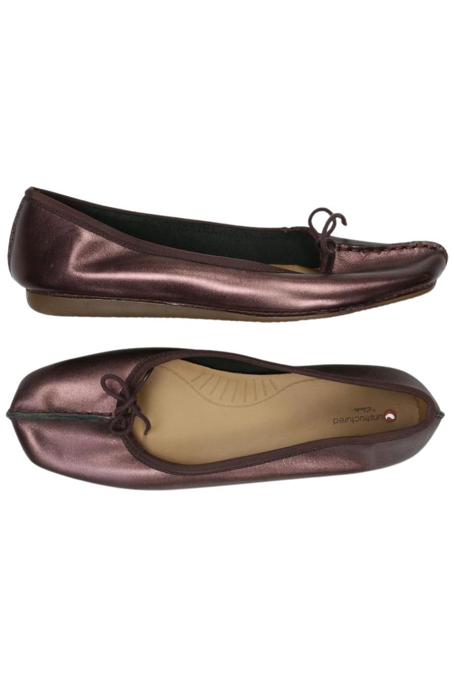 

Clarks Damen Ballerinas, bordeaux, Gr. 42