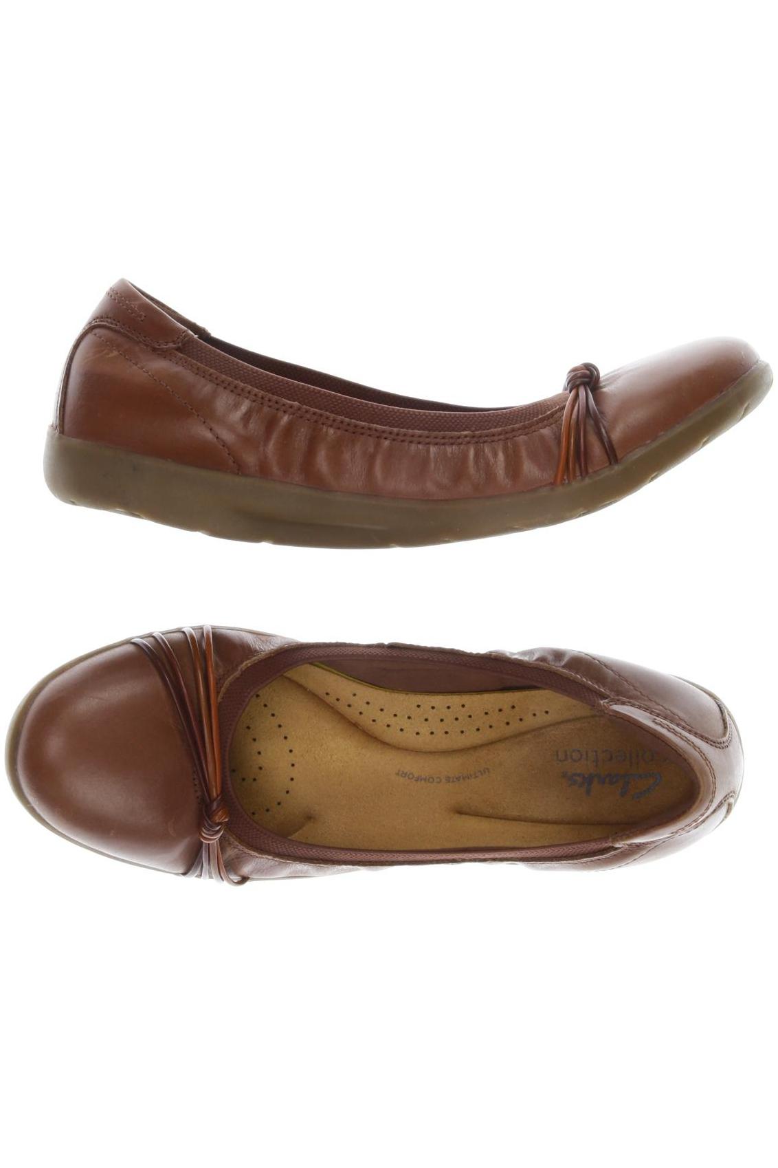 

Clarks Damen Ballerinas, braun, Gr. 40