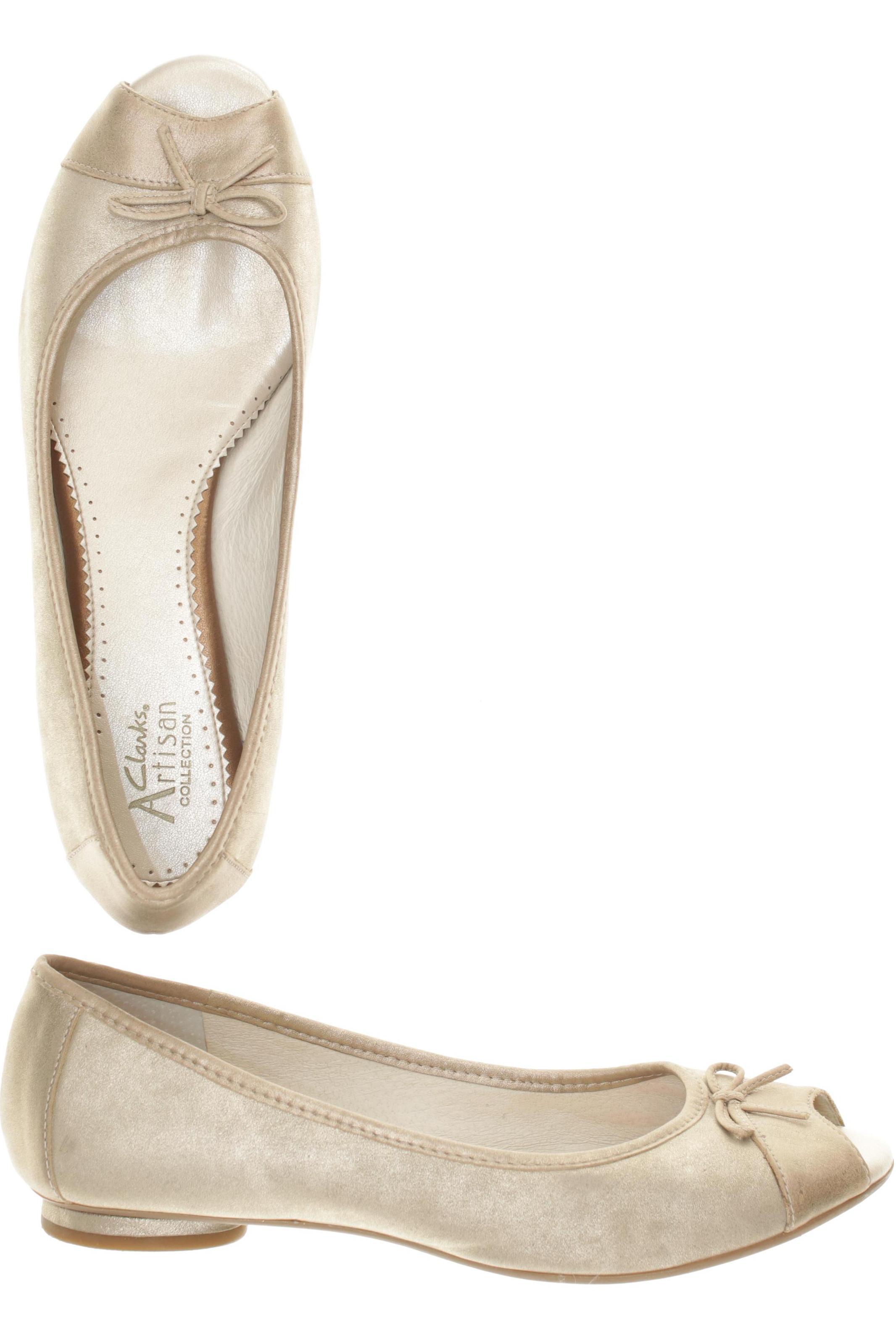 

Clarks Damen Ballerinas, beige, Gr. 9
