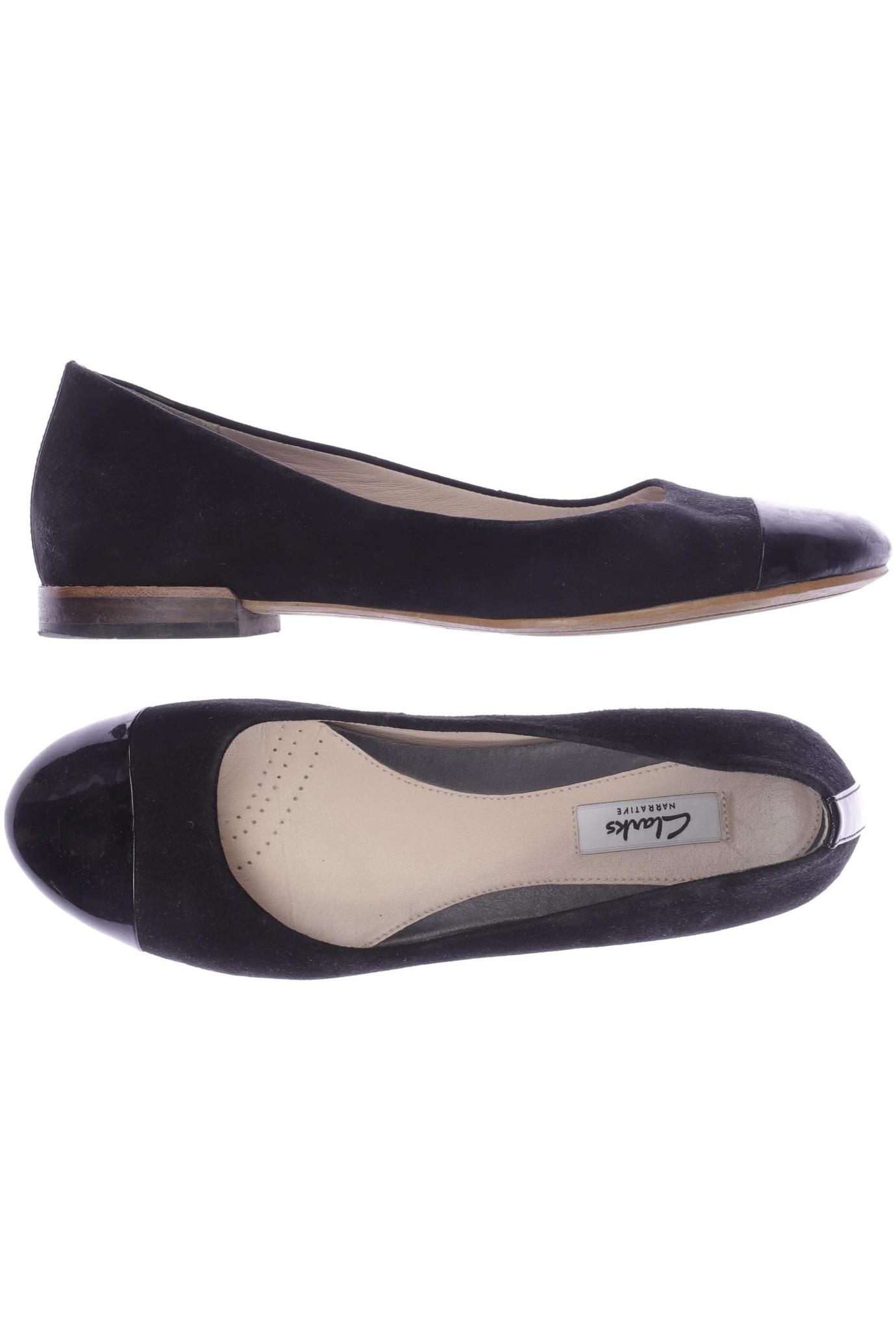 

Clarks Damen Ballerinas, schwarz, Gr. 39.5