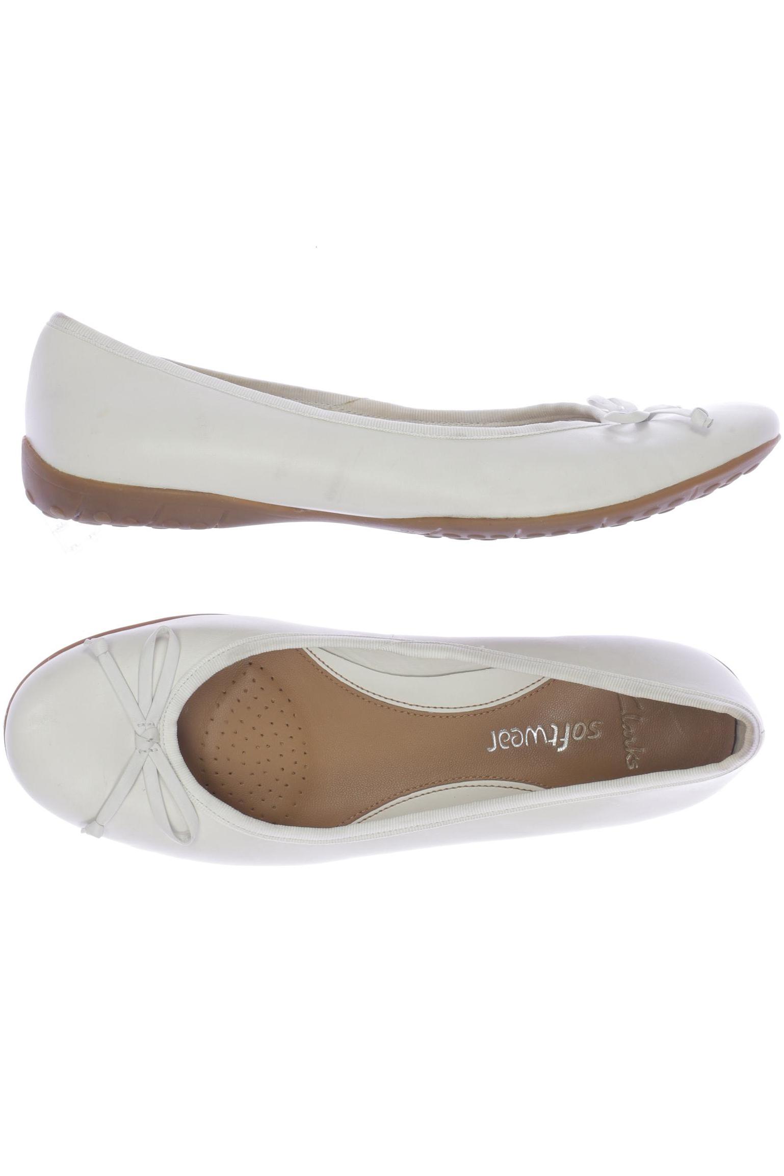 

Clarks Damen Ballerinas, cremeweiß, Gr. 6.5