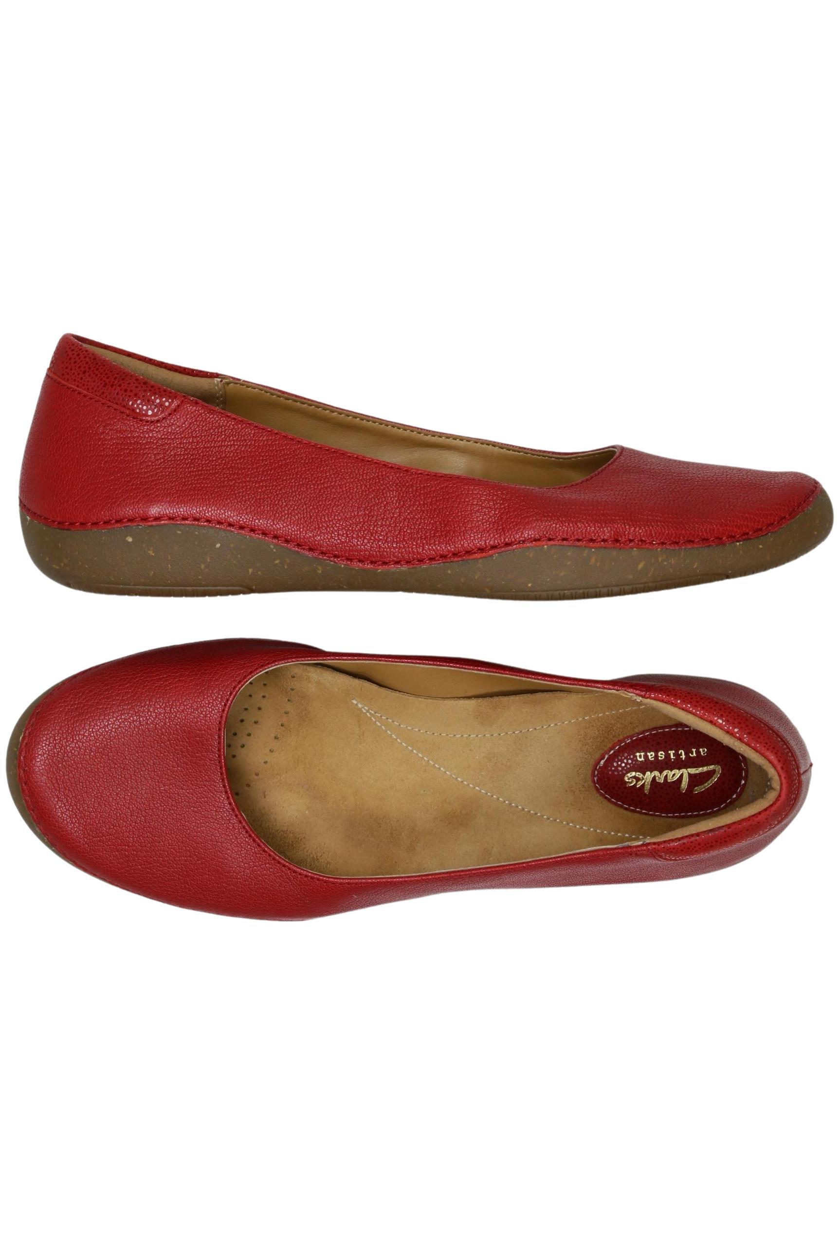 

Clarks Damen Ballerinas, rot, Gr. 42