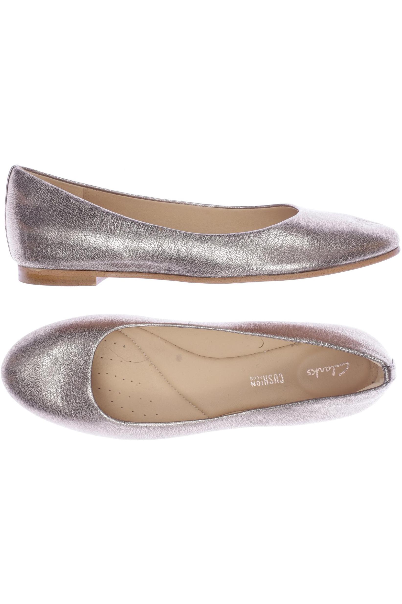 

Clarks Damen Ballerinas, gold, Gr. 39