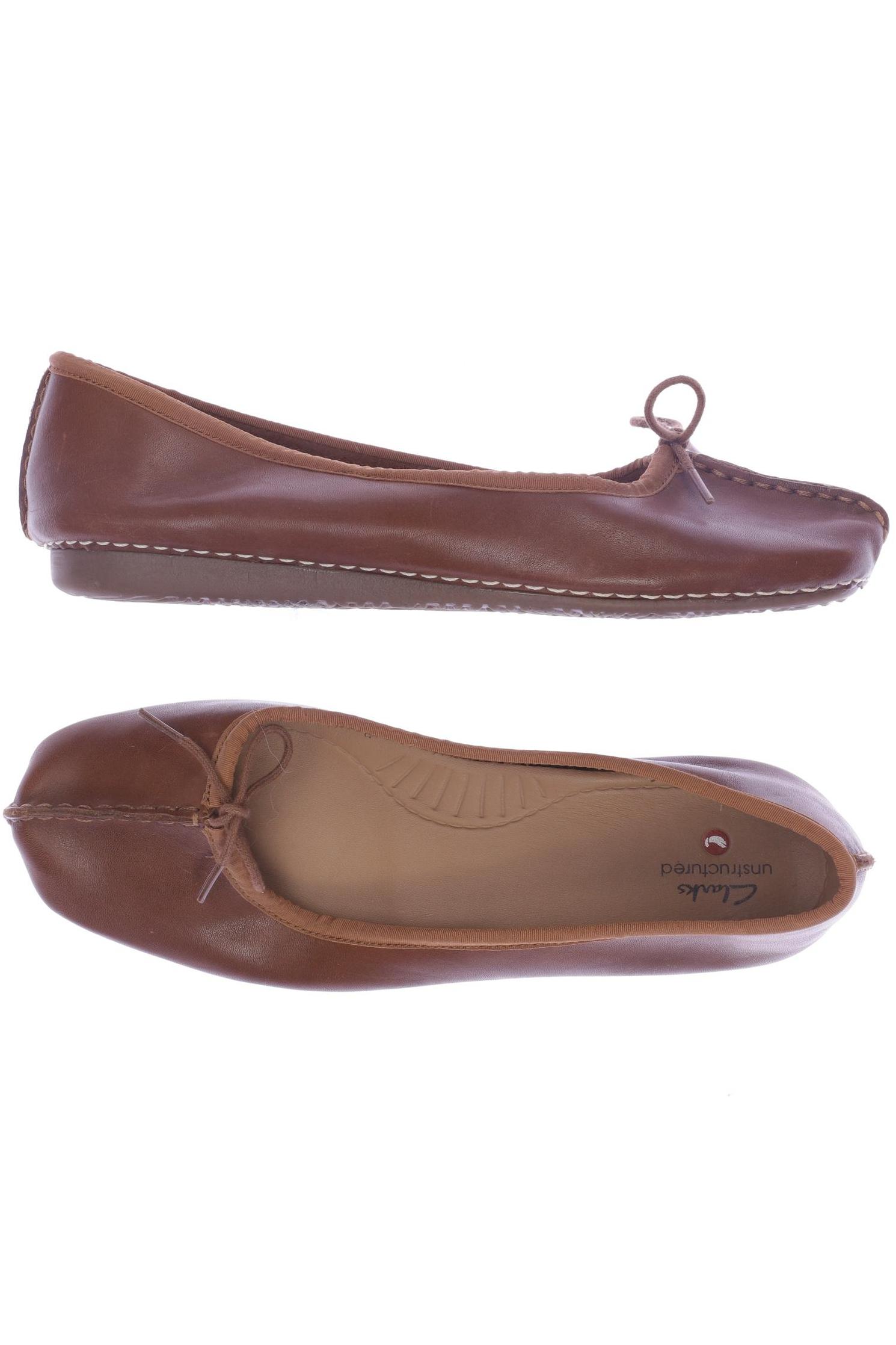 

Clarks Damen Ballerinas, braun, Gr. 39.5