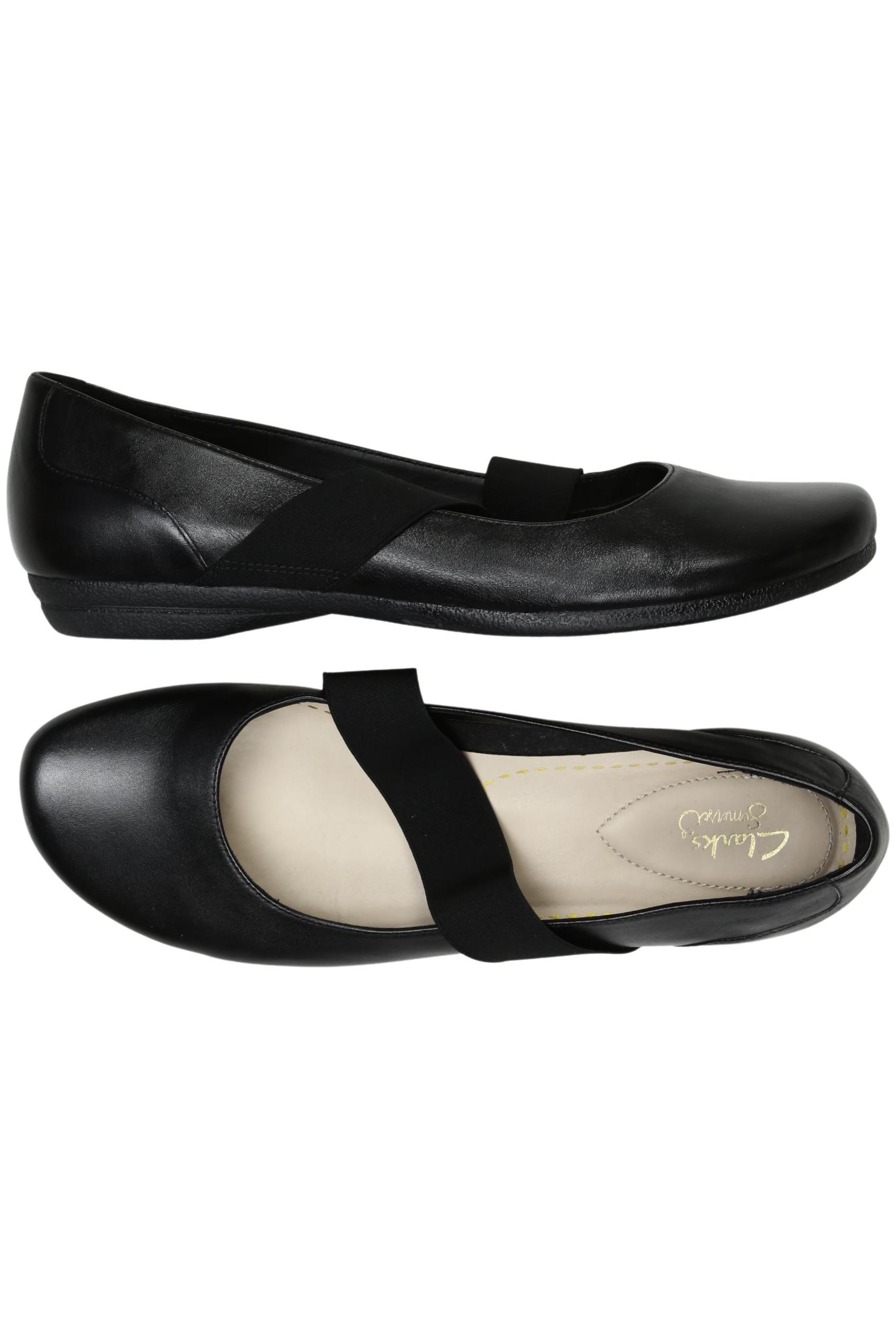 

Clarks Damen Ballerinas, schwarz, Gr. 42
