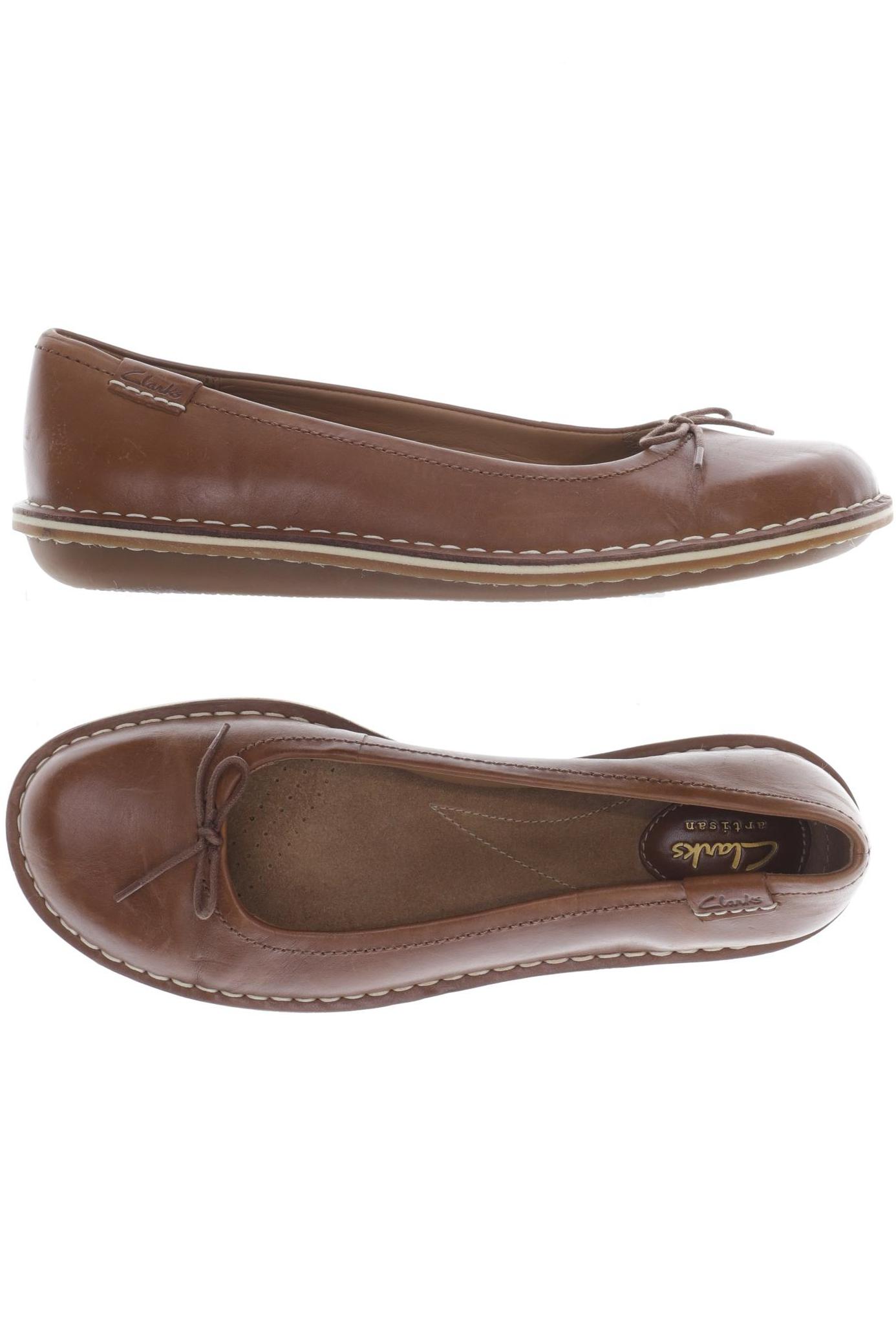 

Clarks Damen Ballerinas, braun, Gr. 40
