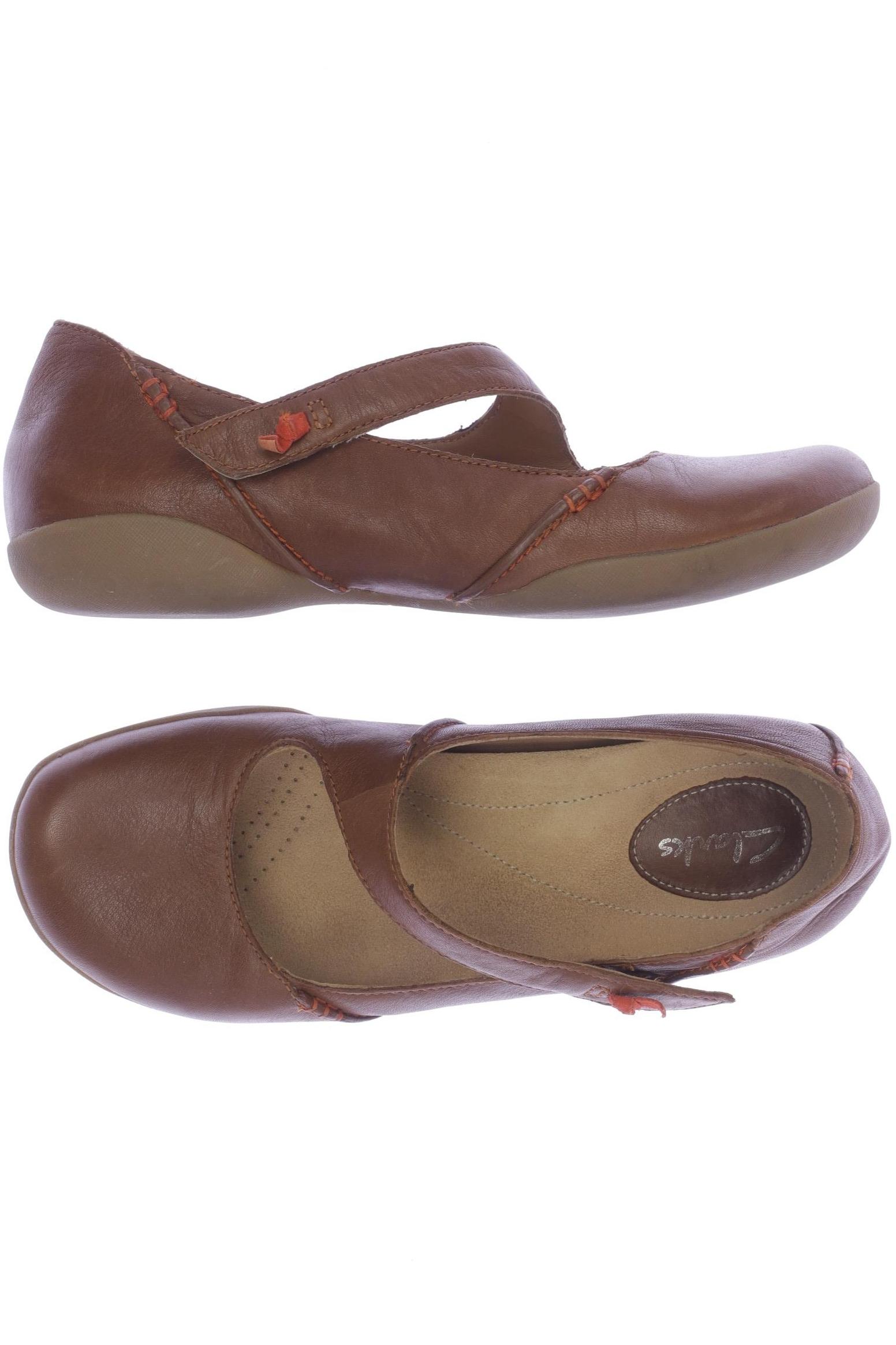 

Clarks Damen Ballerinas, braun, Gr. 5.5