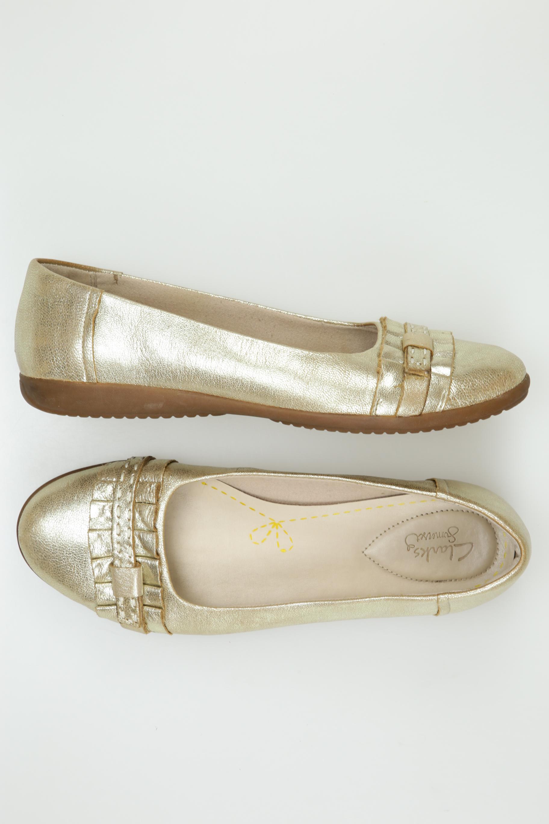 

Clarks Damen Ballerinas, gold, Gr. 40