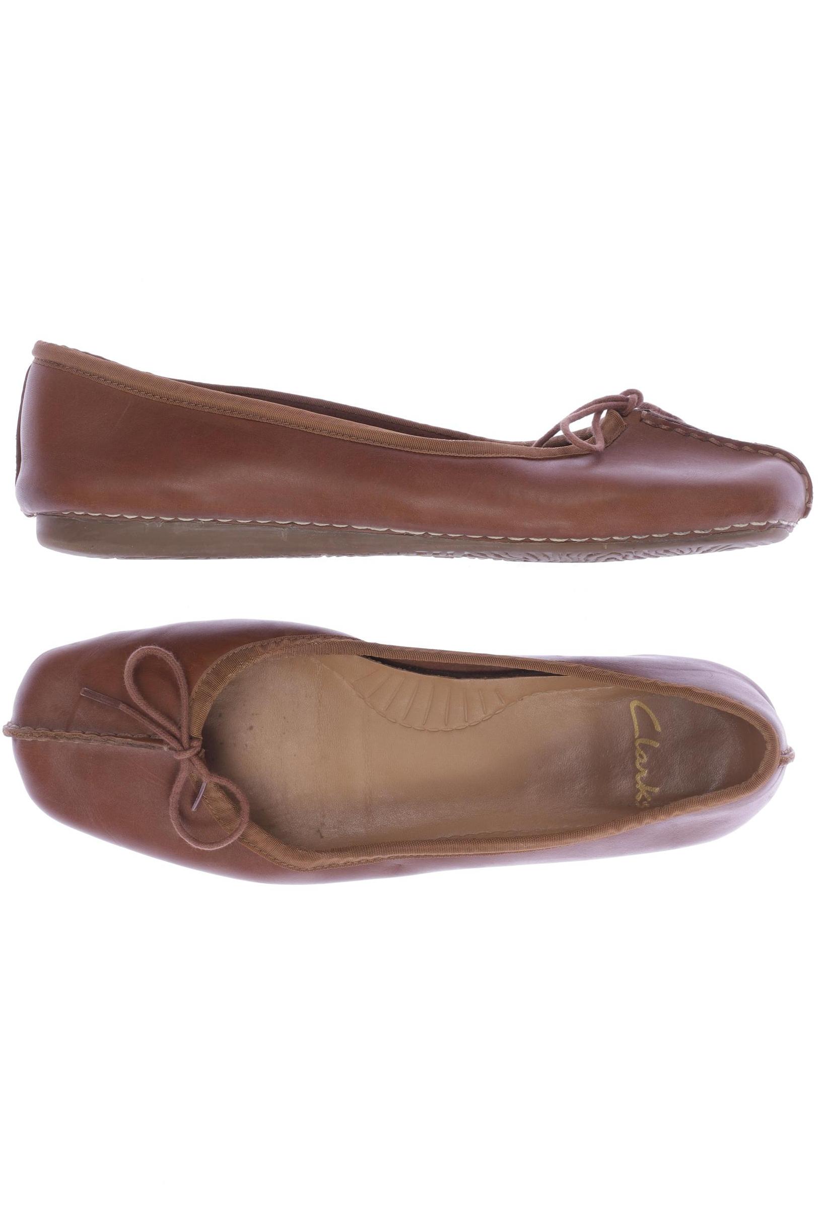 

Clarks Damen Ballerinas, braun, Gr. 7.5