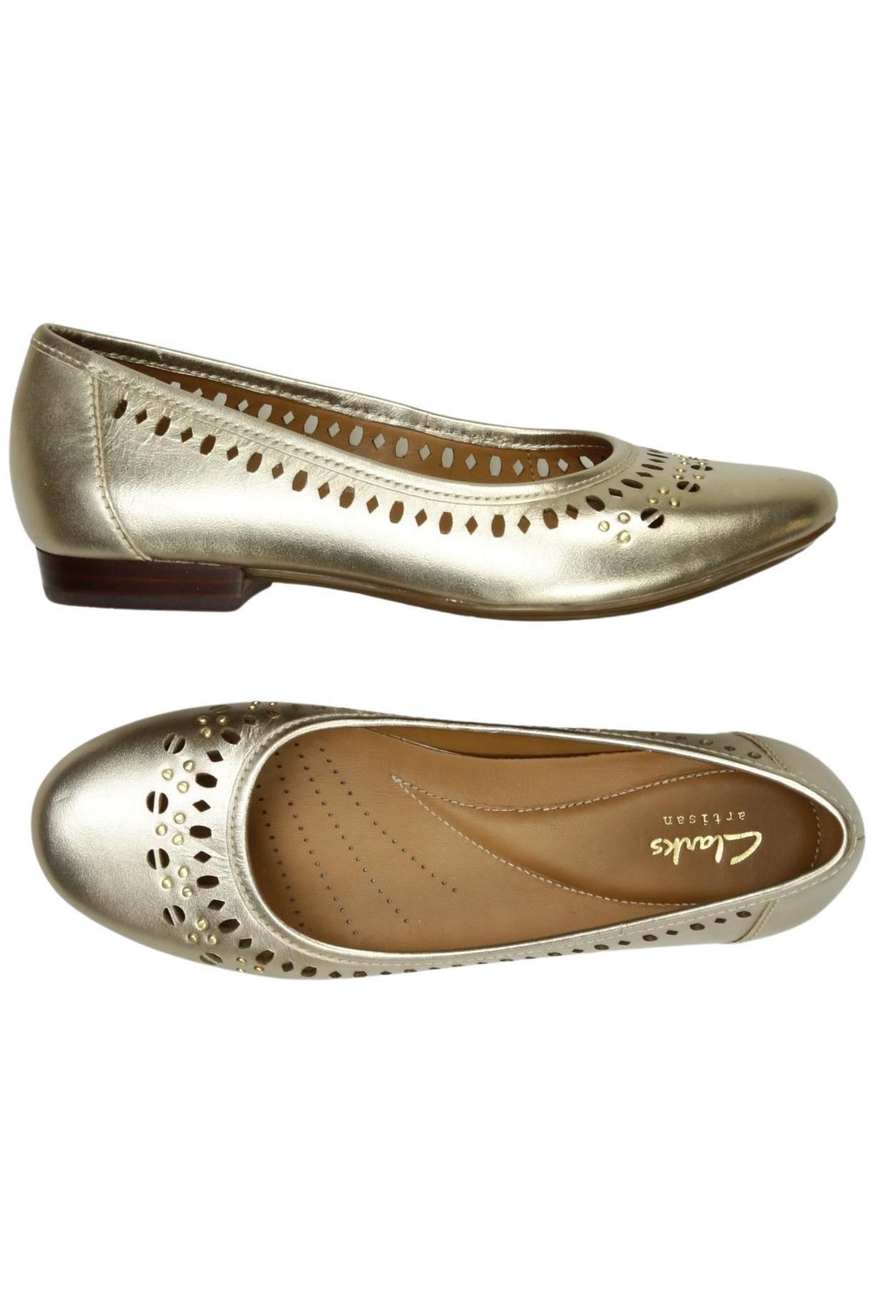 

Clarks Damen Ballerinas, gold, Gr. 37