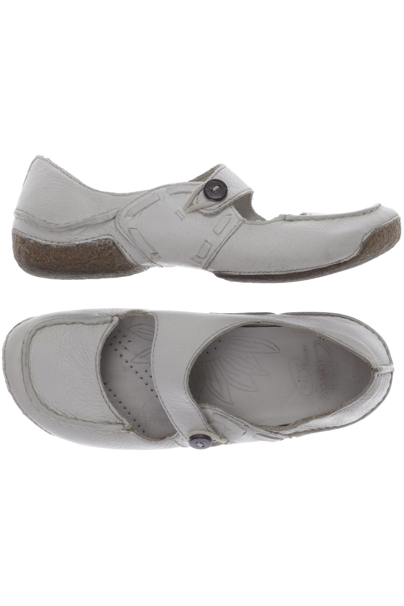 

Clarks Damen Ballerinas, cremeweiß, Gr. 4