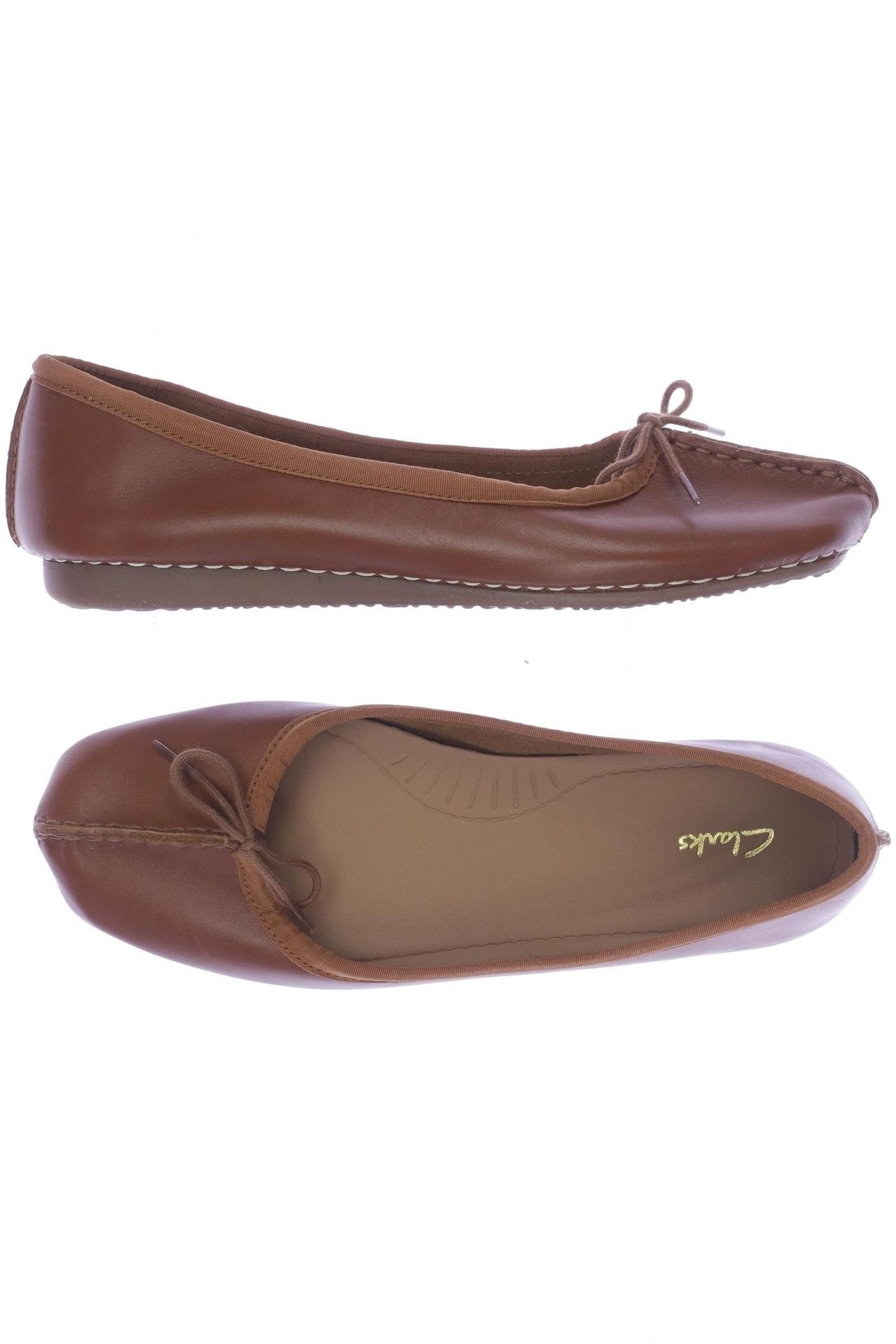 

Clarks Damen Ballerinas, braun, Gr. 38