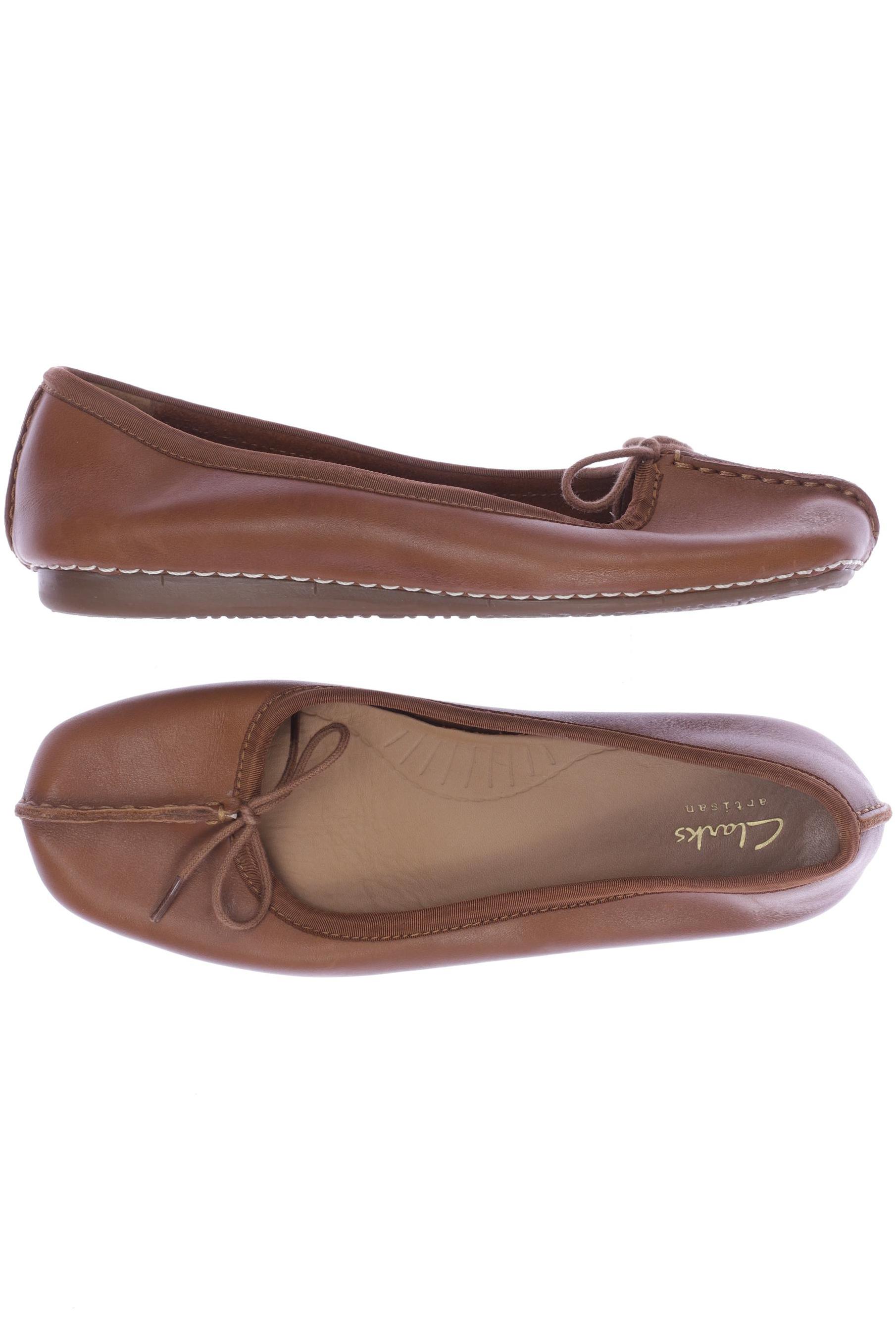 

Clarks Damen Ballerinas, braun, Gr. 38