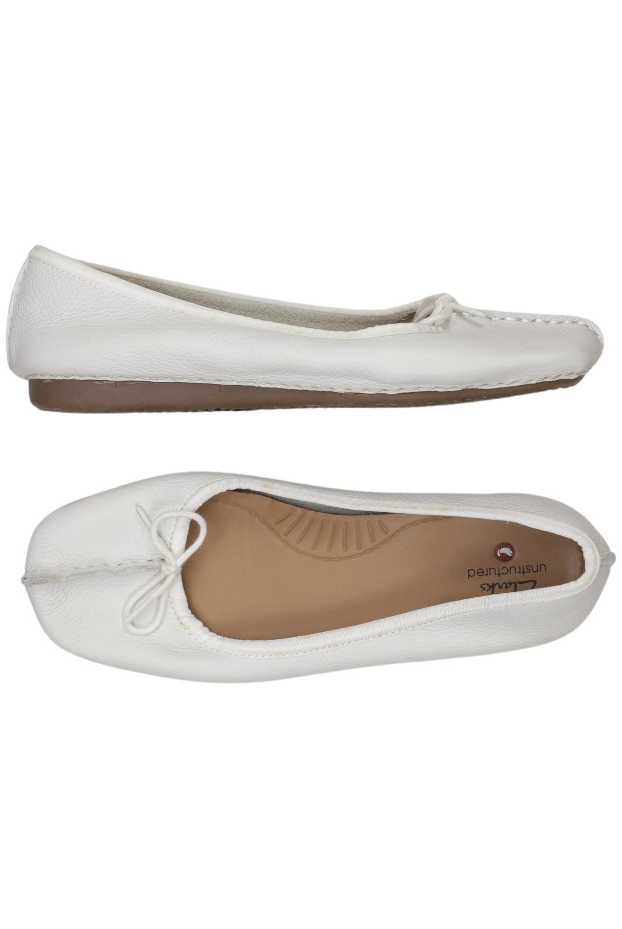 

Clarks Damen Ballerinas, weiß, Gr. 38
