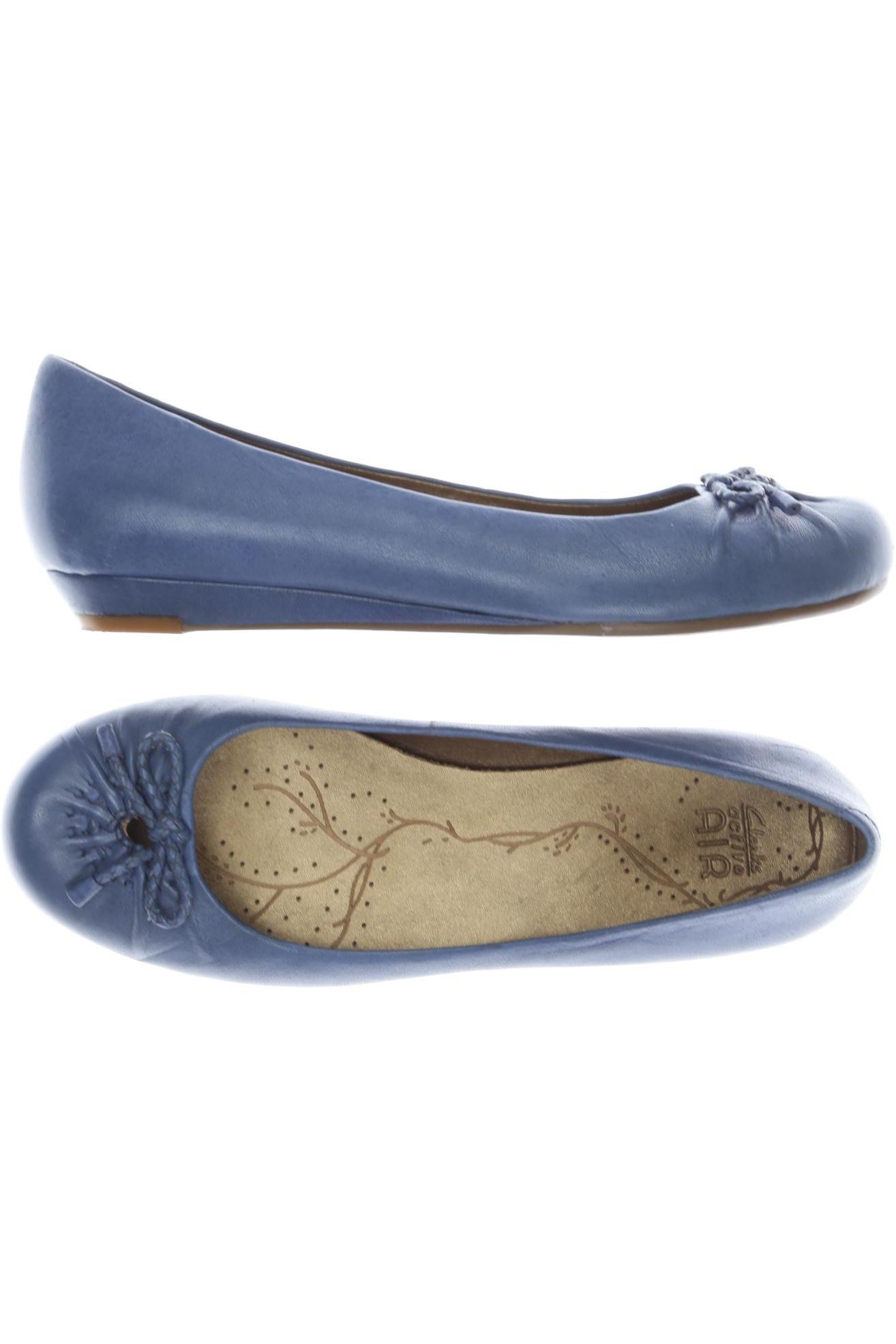 

Clarks Damen Ballerinas, blau, Gr. 4