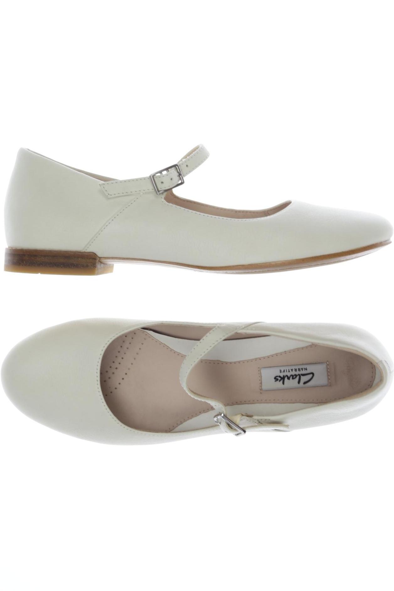 

Clarks Damen Ballerinas, cremeweiß, Gr. 38
