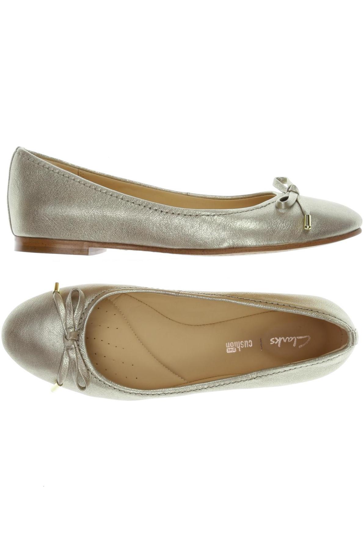 

Clarks Damen Ballerinas, gold, Gr. 38