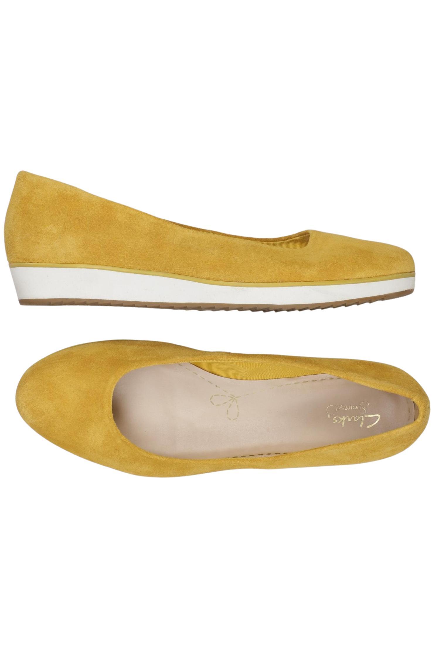 

Clarks Damen Ballerinas, gelb, Gr. 8