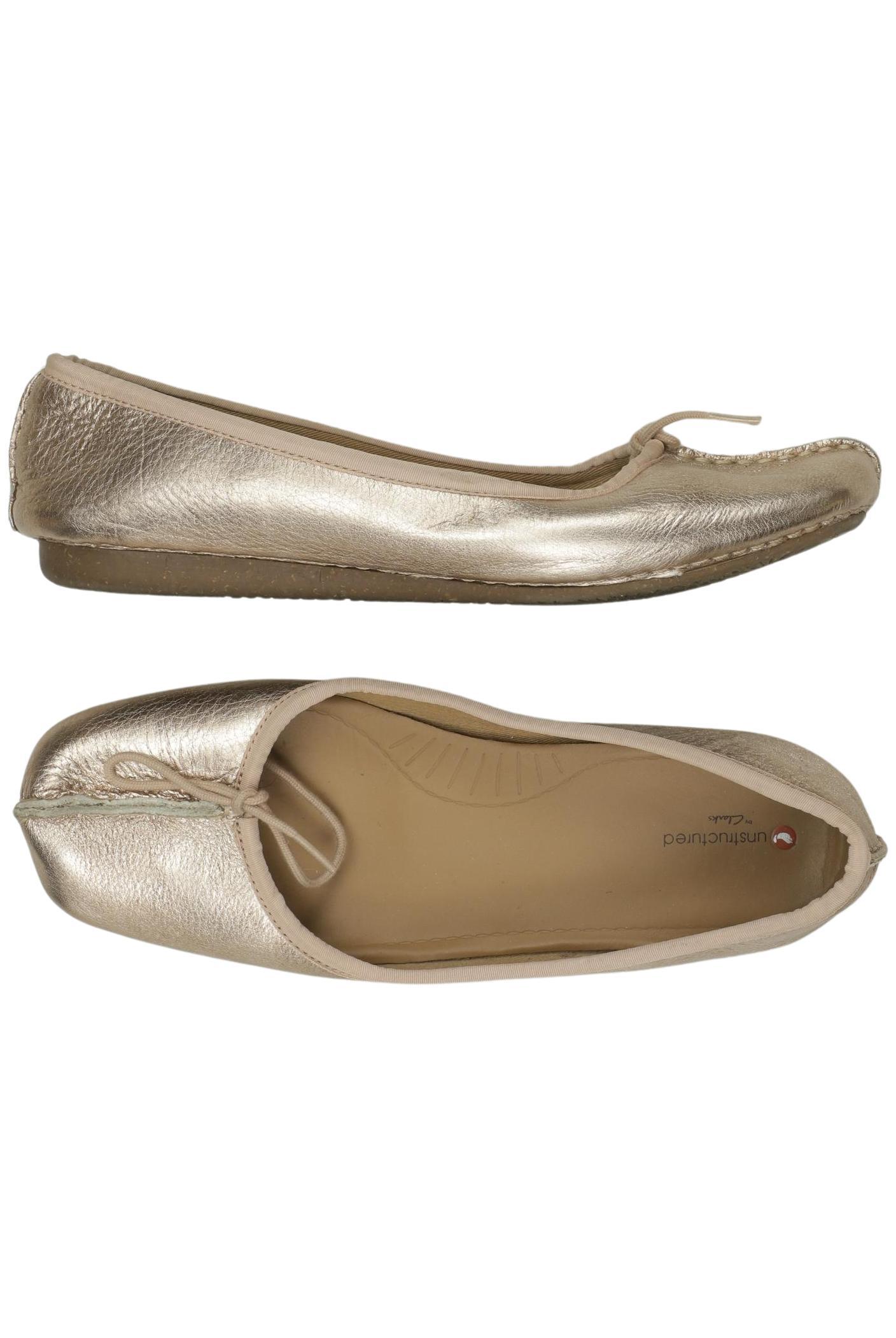 

Clarks Damen Ballerinas, gold, Gr. 41