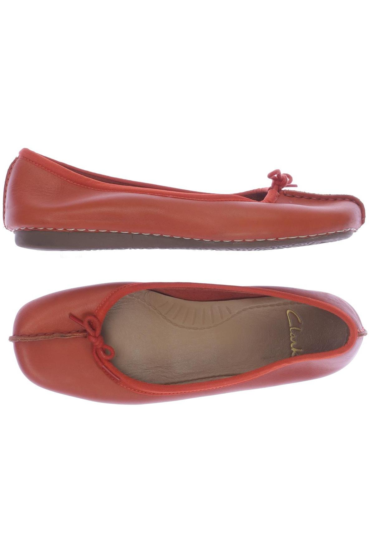 

Clarks Damen Ballerinas, rot, Gr. 5