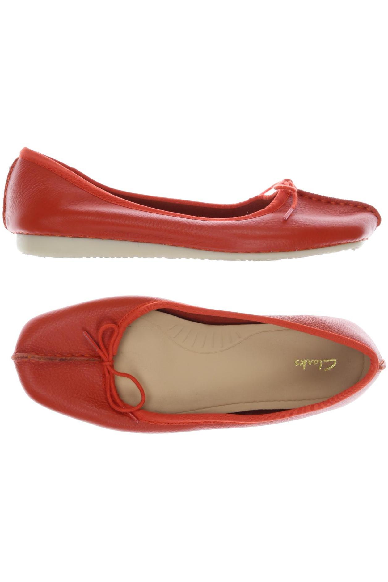 

Clarks Damen Ballerinas, orange, Gr. 38