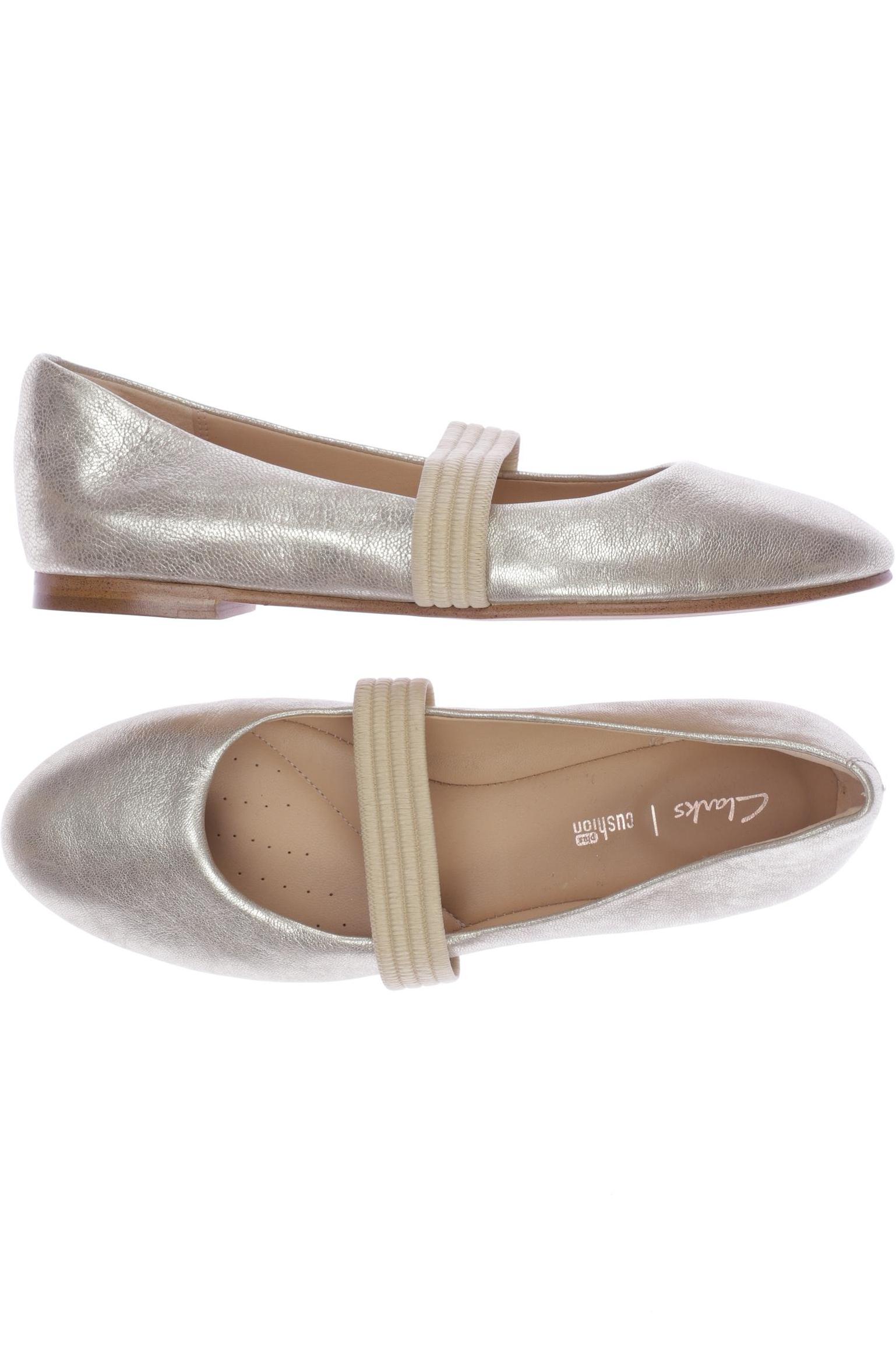 

Clarks Damen Ballerinas, gold, Gr. 6