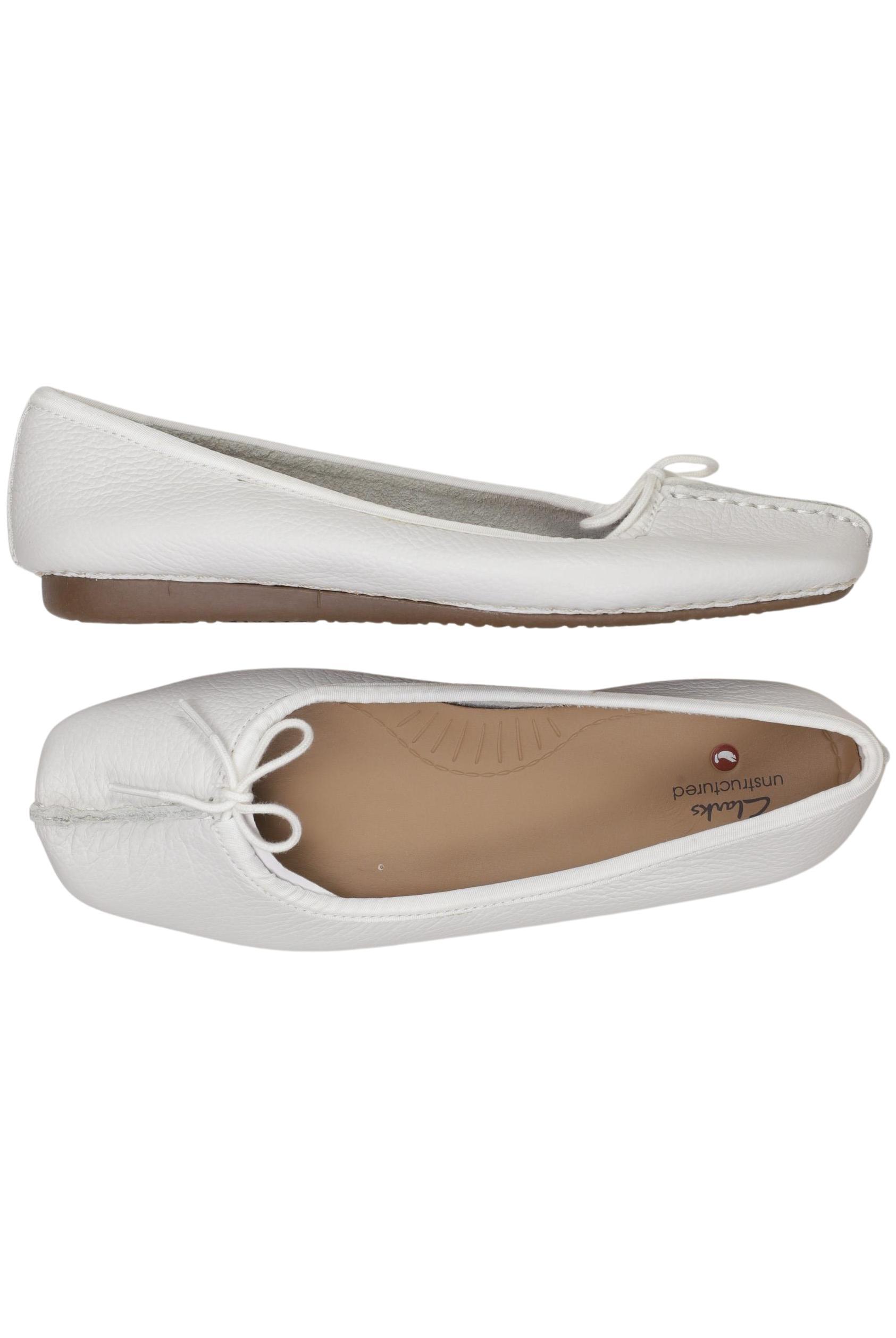 

Clarks Damen Ballerinas, weiß, Gr. 5.5