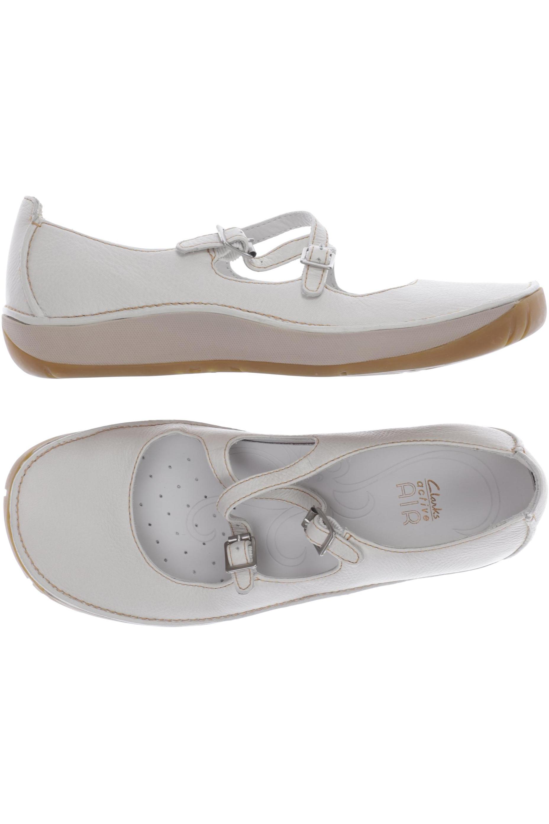 

Clarks Damen Ballerinas, weiß, Gr. 4.5