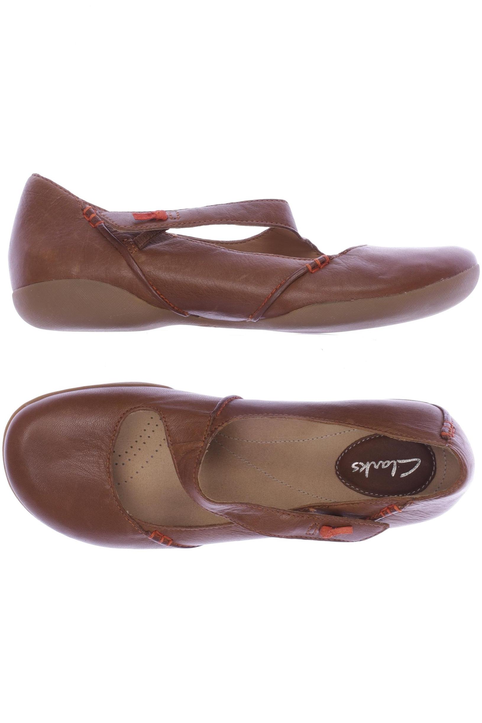 

Clarks Damen Ballerinas, braun, Gr. 5