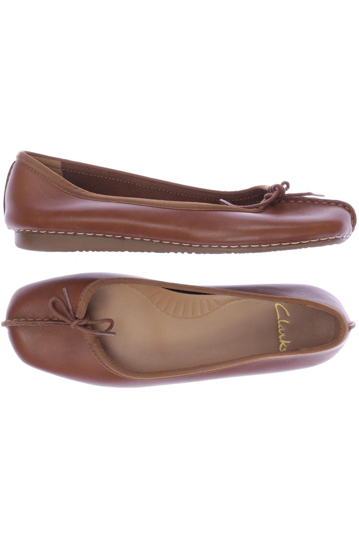 

Clarks Damen Ballerinas, braun, Gr. 5.5
