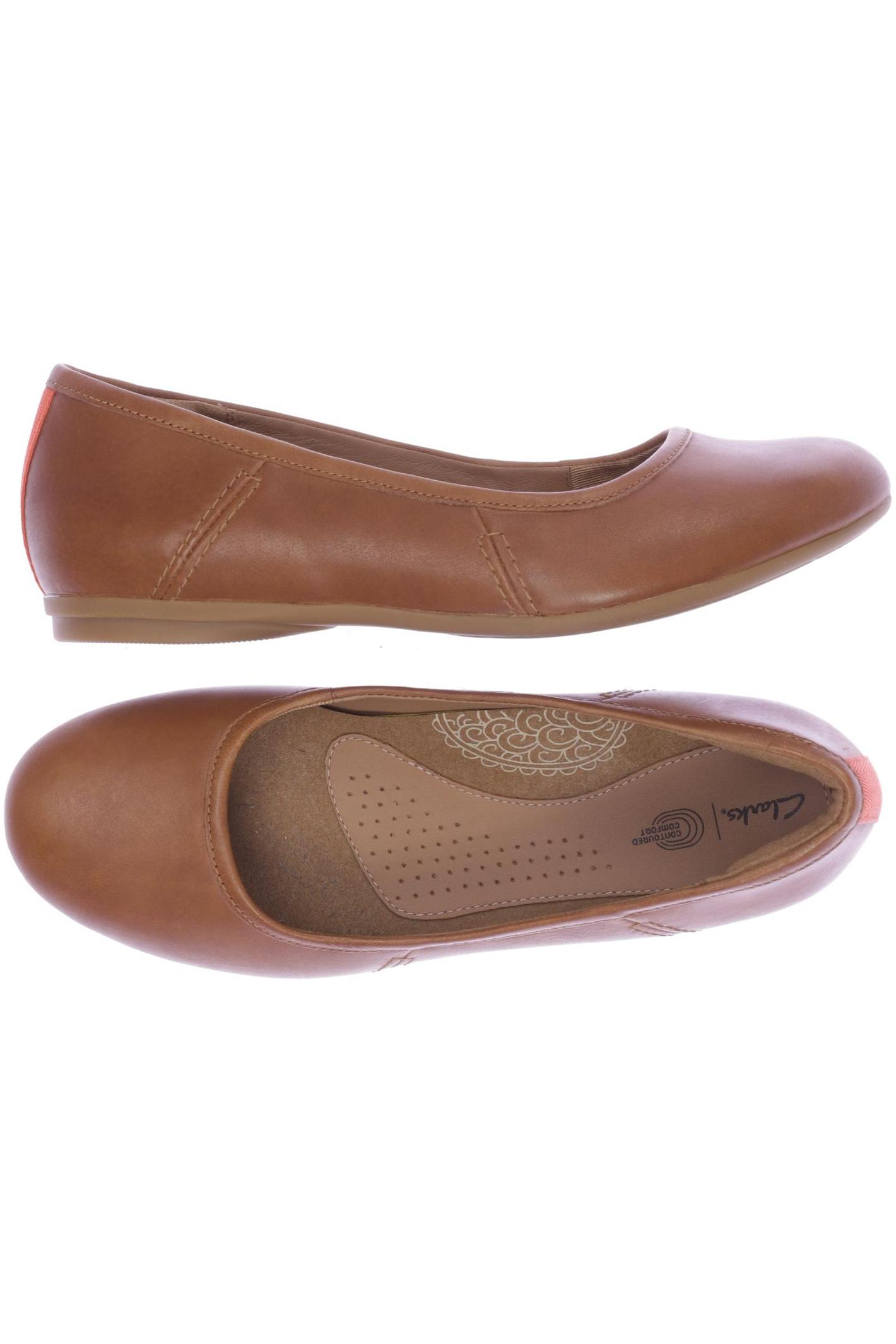 

Clarks Damen Ballerinas, braun, Gr. 39