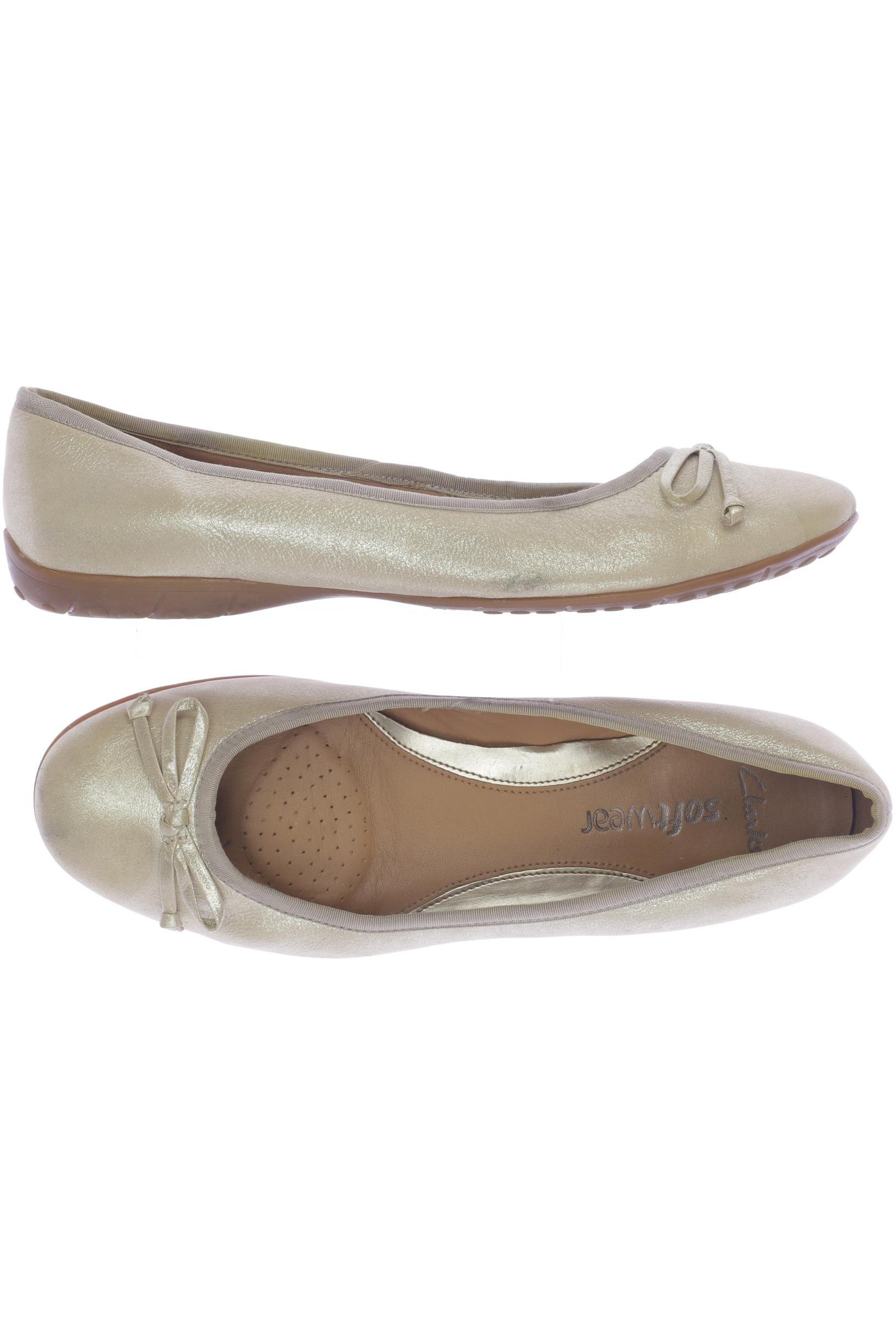 

Clarks Damen Ballerinas, gold, Gr. 7.5