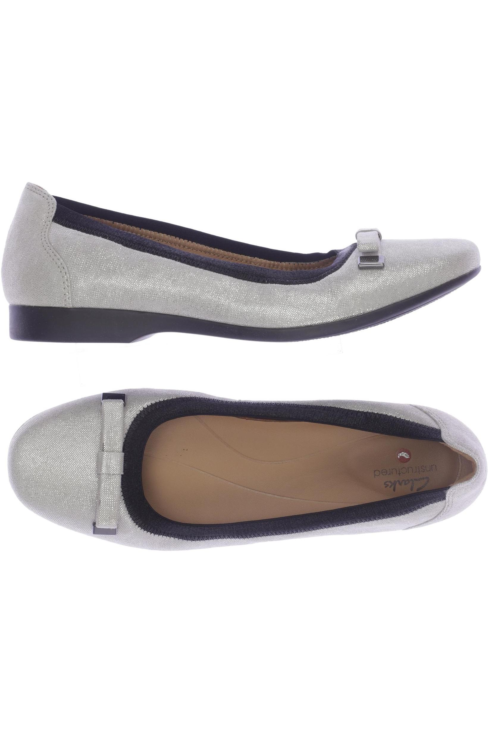 

Clarks Damen Ballerinas, grau, Gr. 39