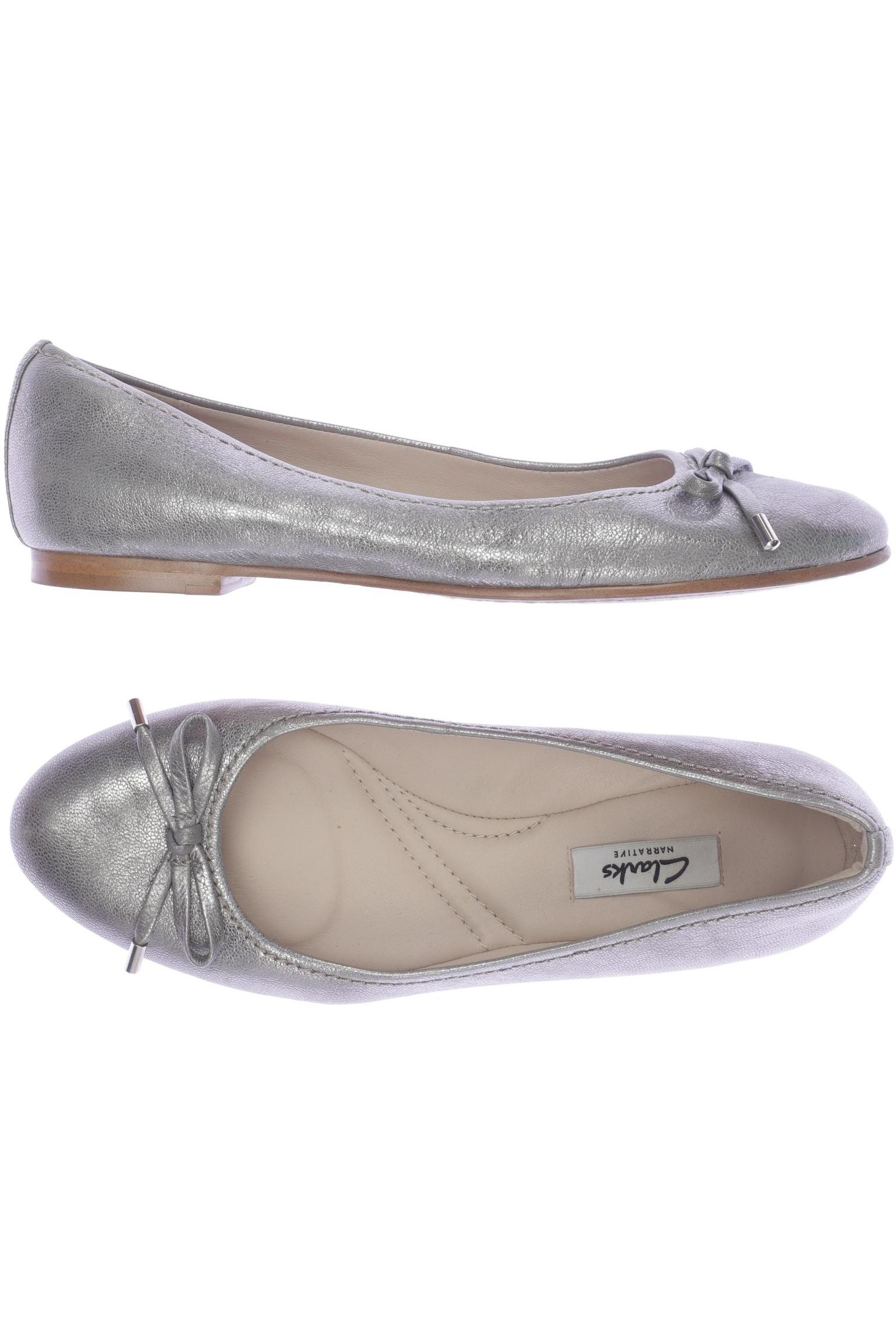 

Clarks Damen Ballerinas, grau, Gr. 39.5