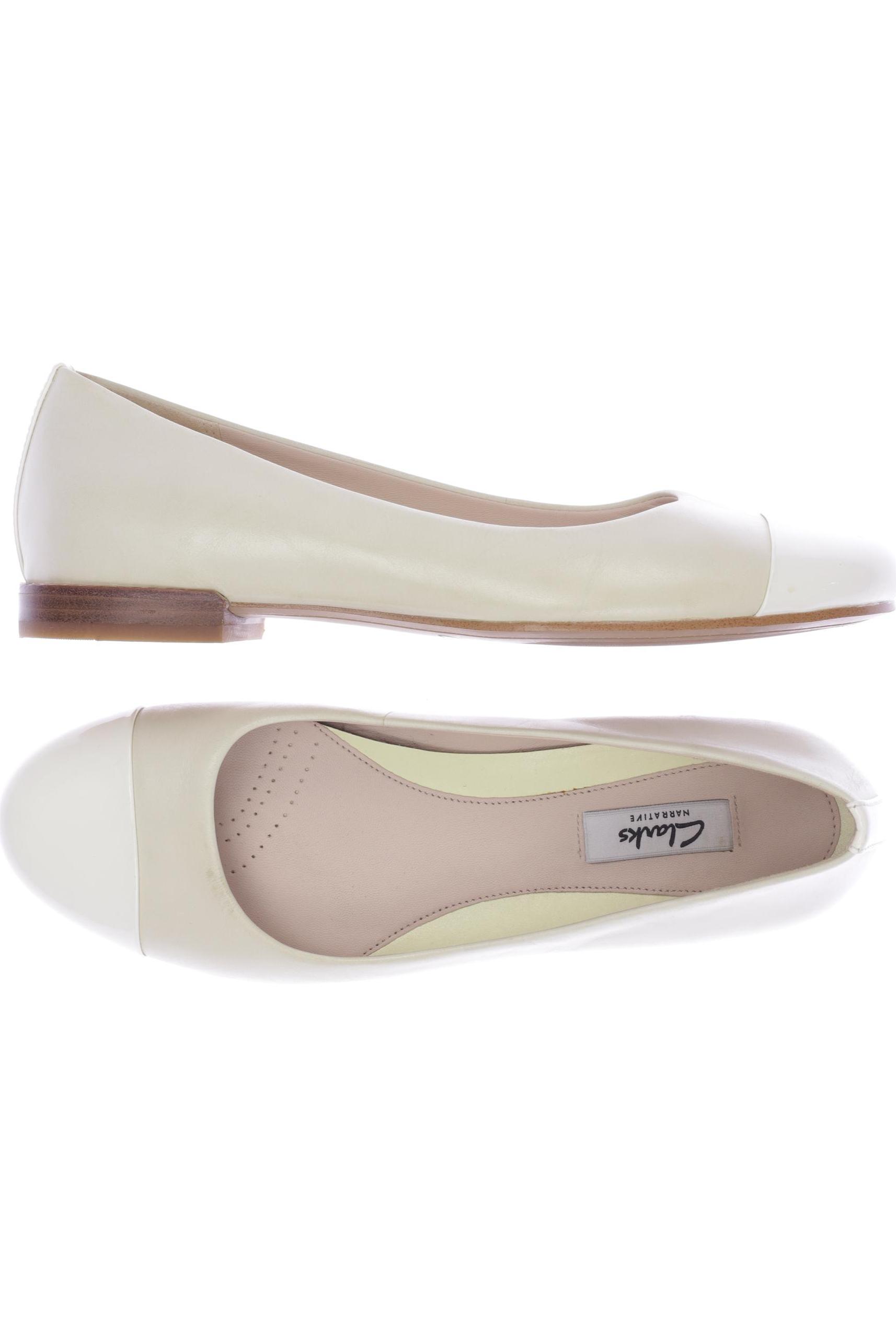 

Clarks Damen Ballerinas, cremeweiß