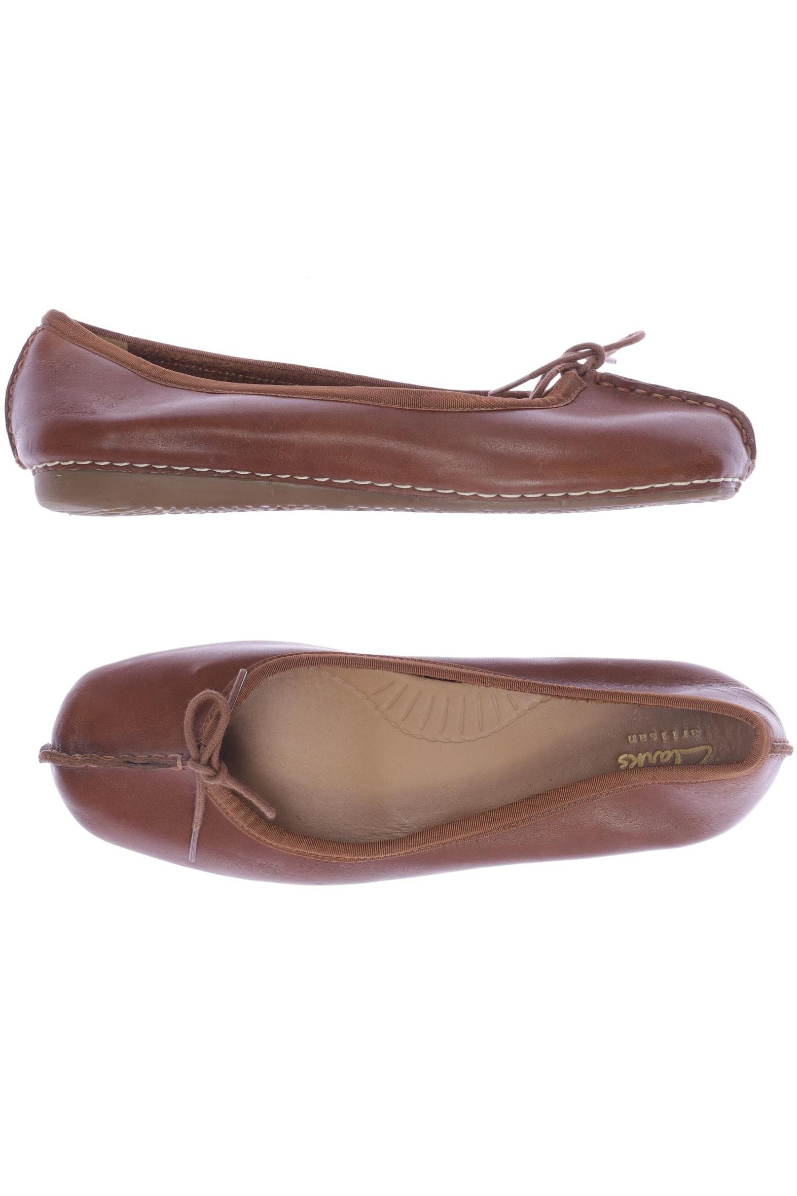 

Clarks Damen Ballerinas, braun, Gr. 5