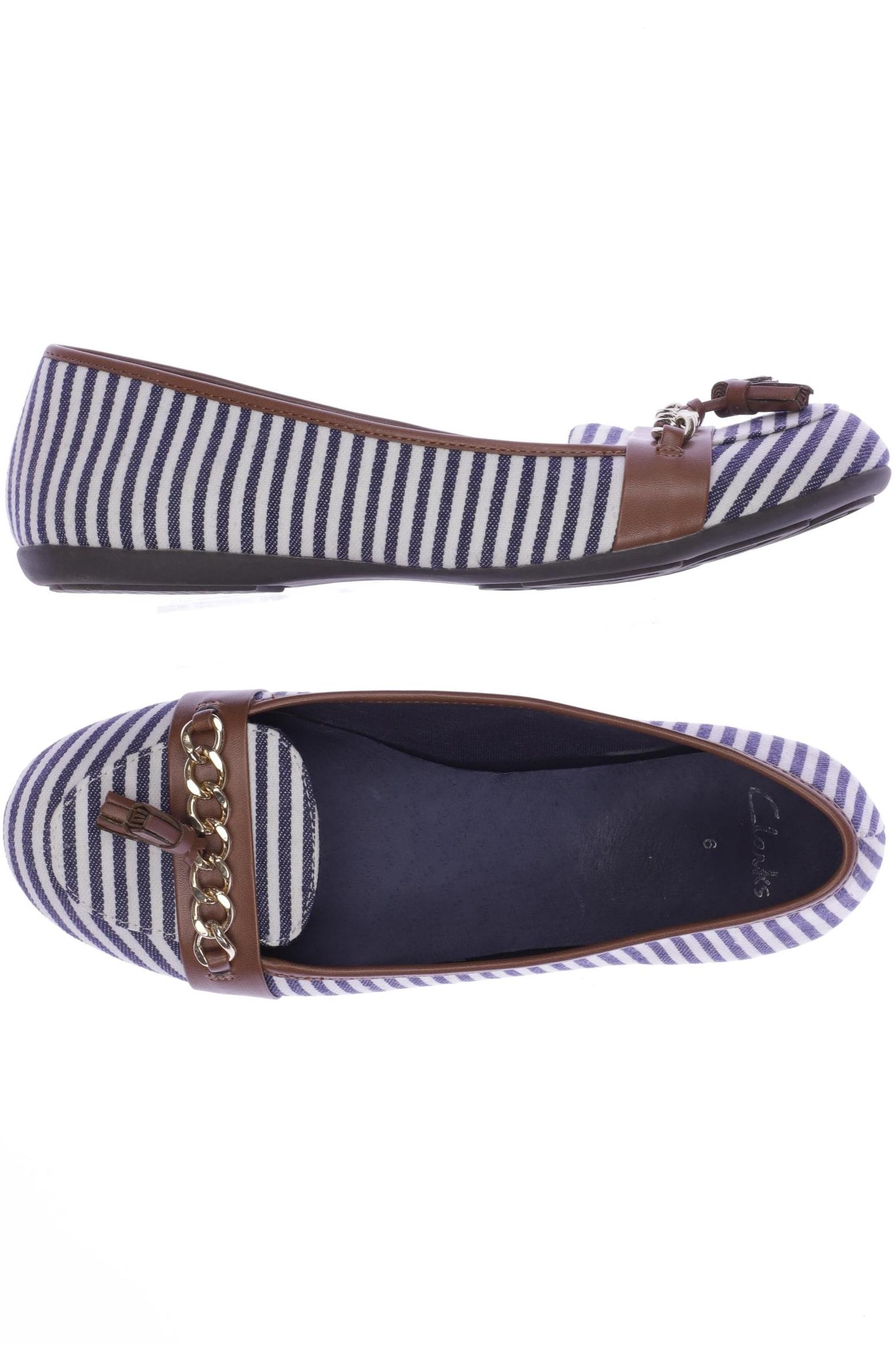 

Clarks Damen Ballerinas, blau, Gr. 39.5