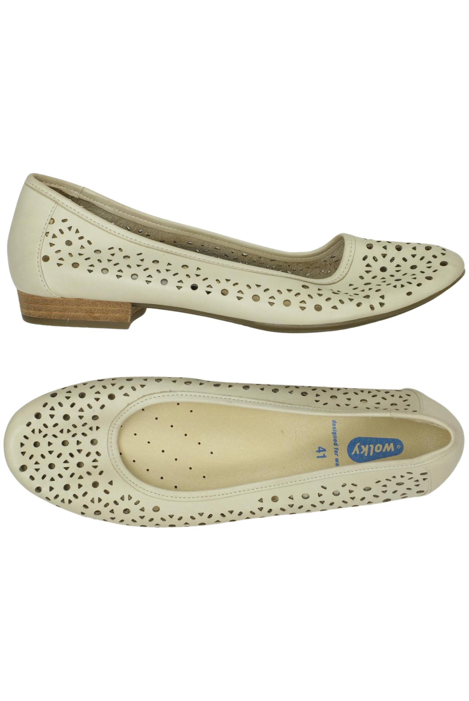 

Clarks Damen Ballerinas, cremeweiß, Gr. 7.5