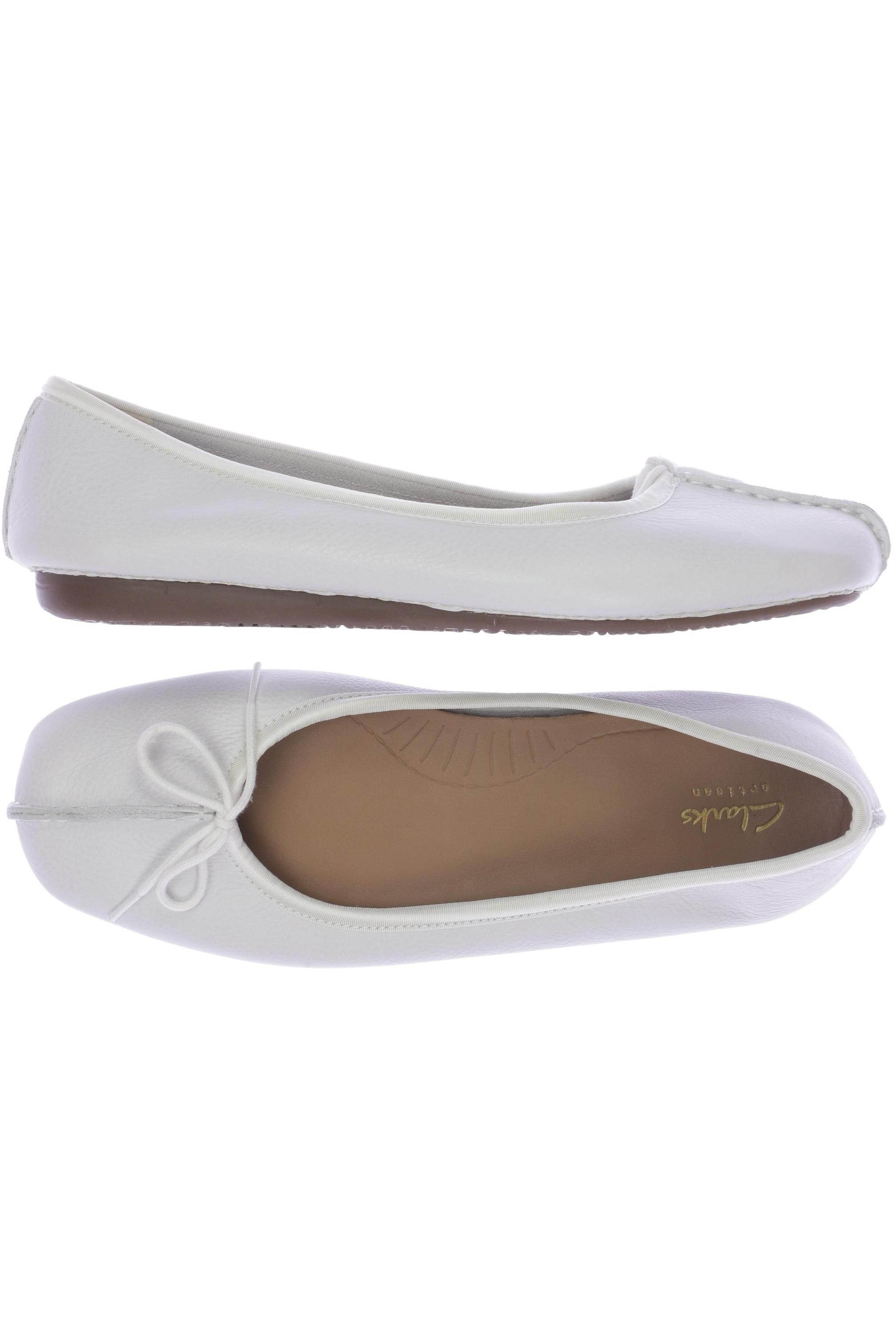 

Clarks Damen Ballerinas, weiß, Gr. 41
