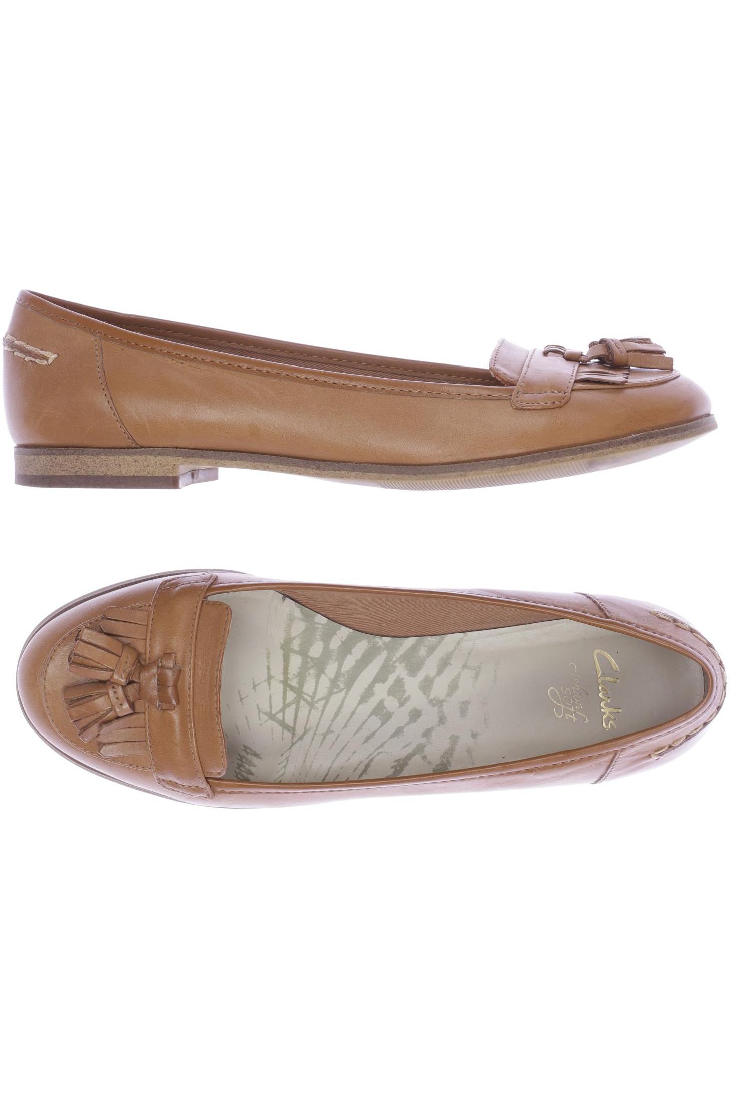 

Clarks Damen Ballerinas, braun, Gr. 5.5