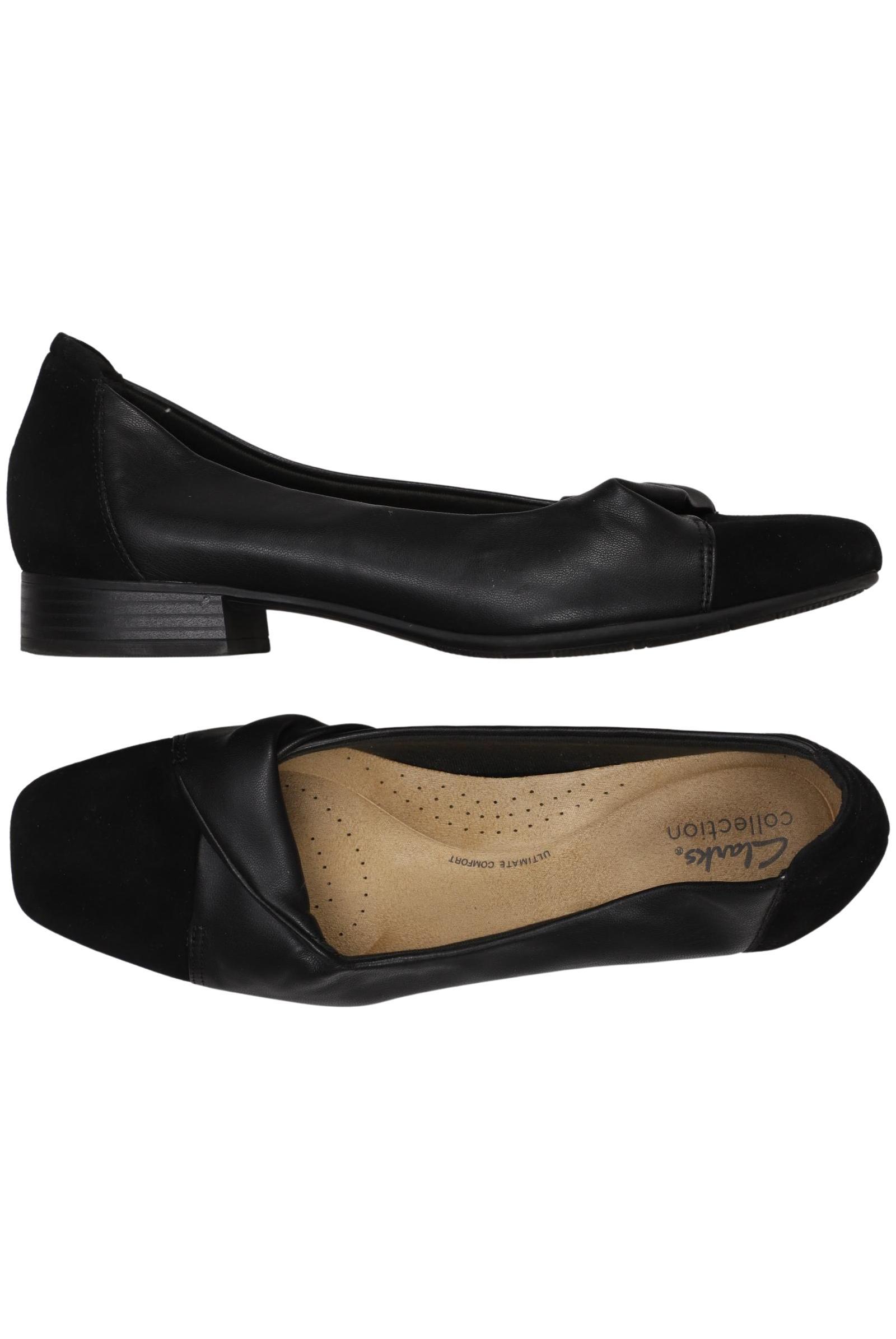

Clarks Damen Ballerinas, schwarz, Gr. 41.5