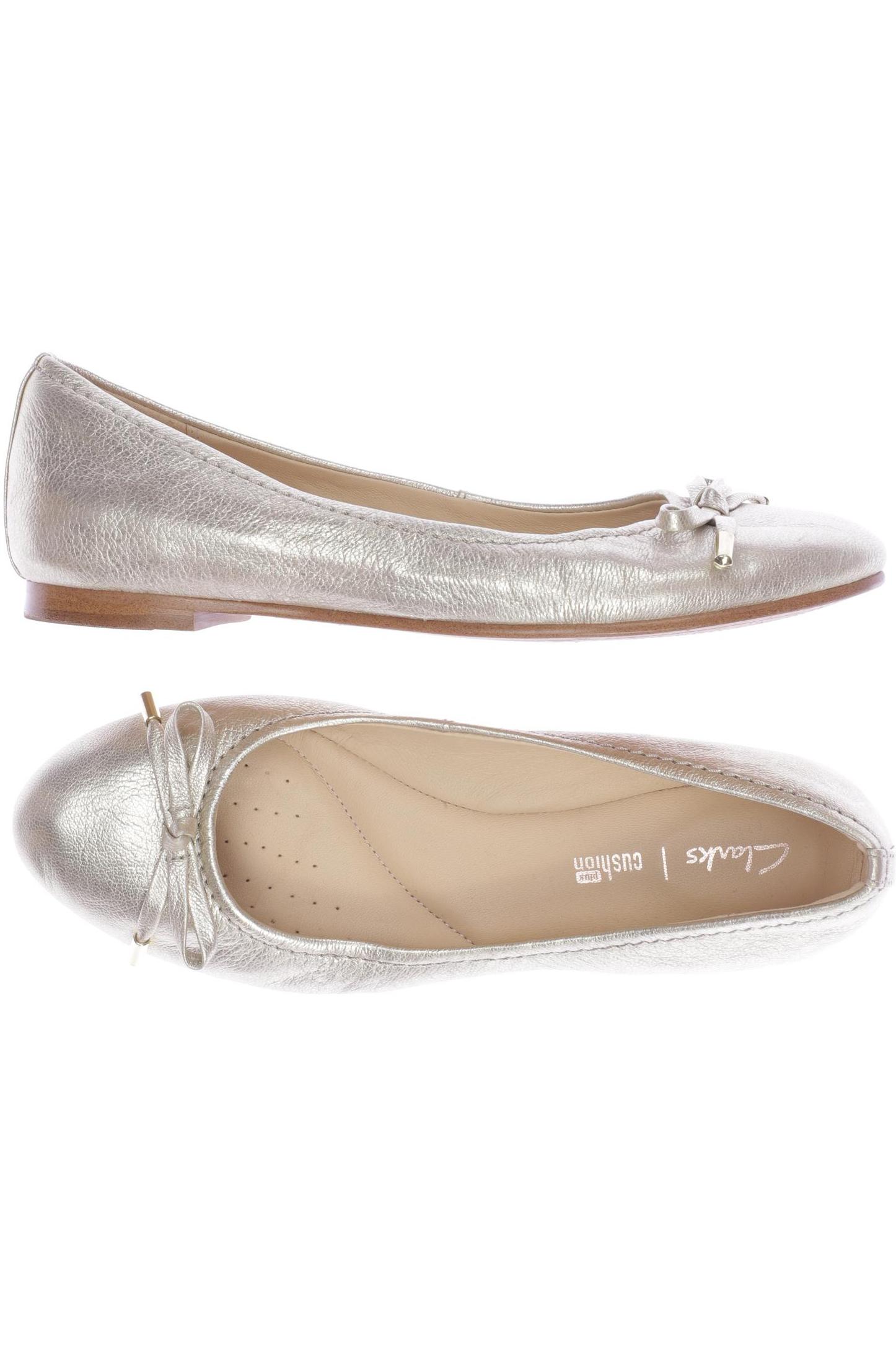 

Clarks Damen Ballerinas, gold, Gr. 37
