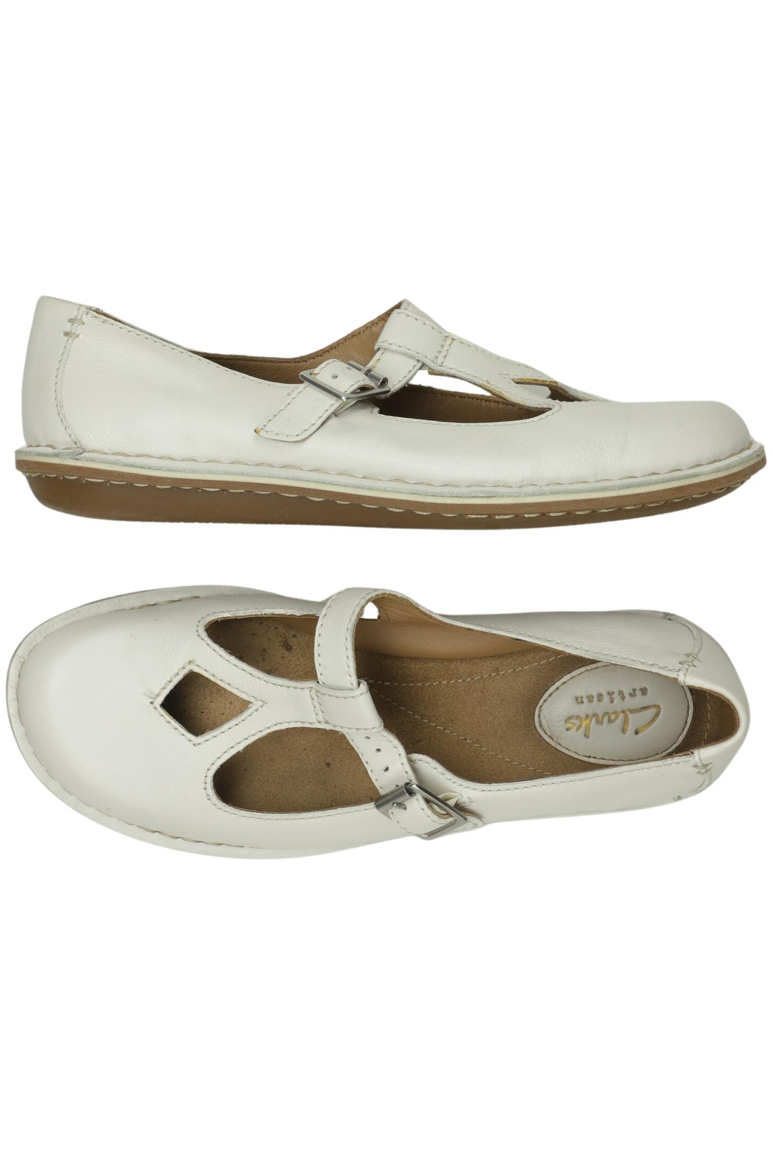 

Clarks Damen Ballerinas, weiß, Gr. 4.5