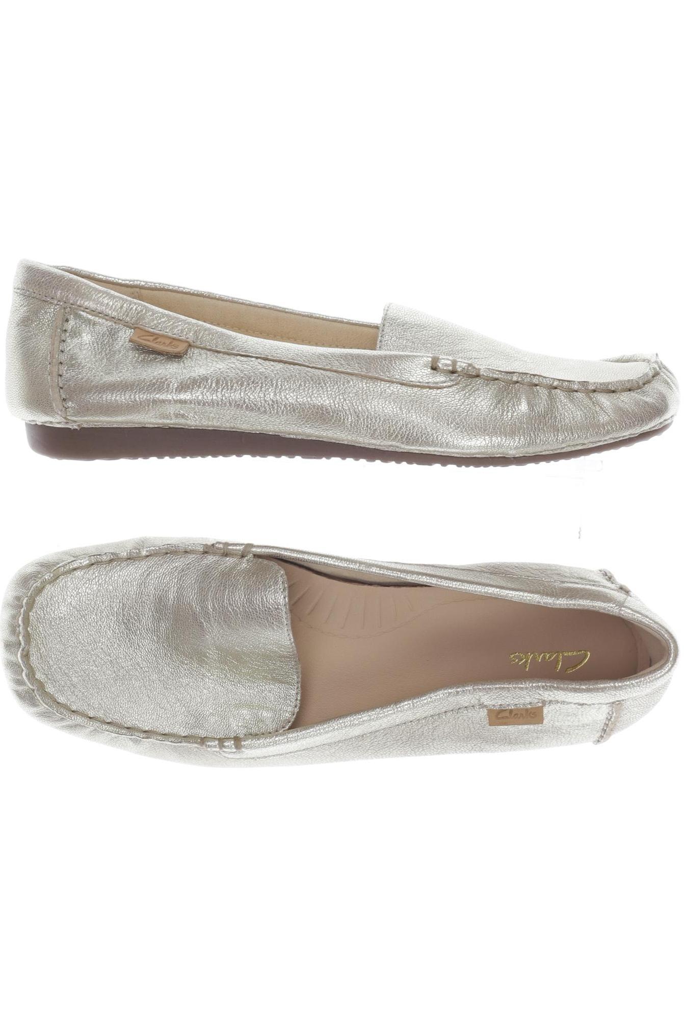 

Clarks Damen Ballerinas, gold, Gr. 39.5