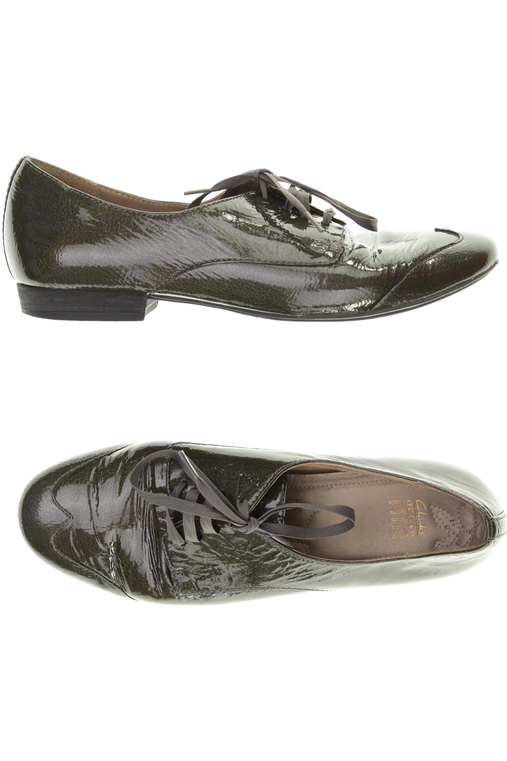 

Clarks Damen Halbschuh, grün, Gr. 5.5