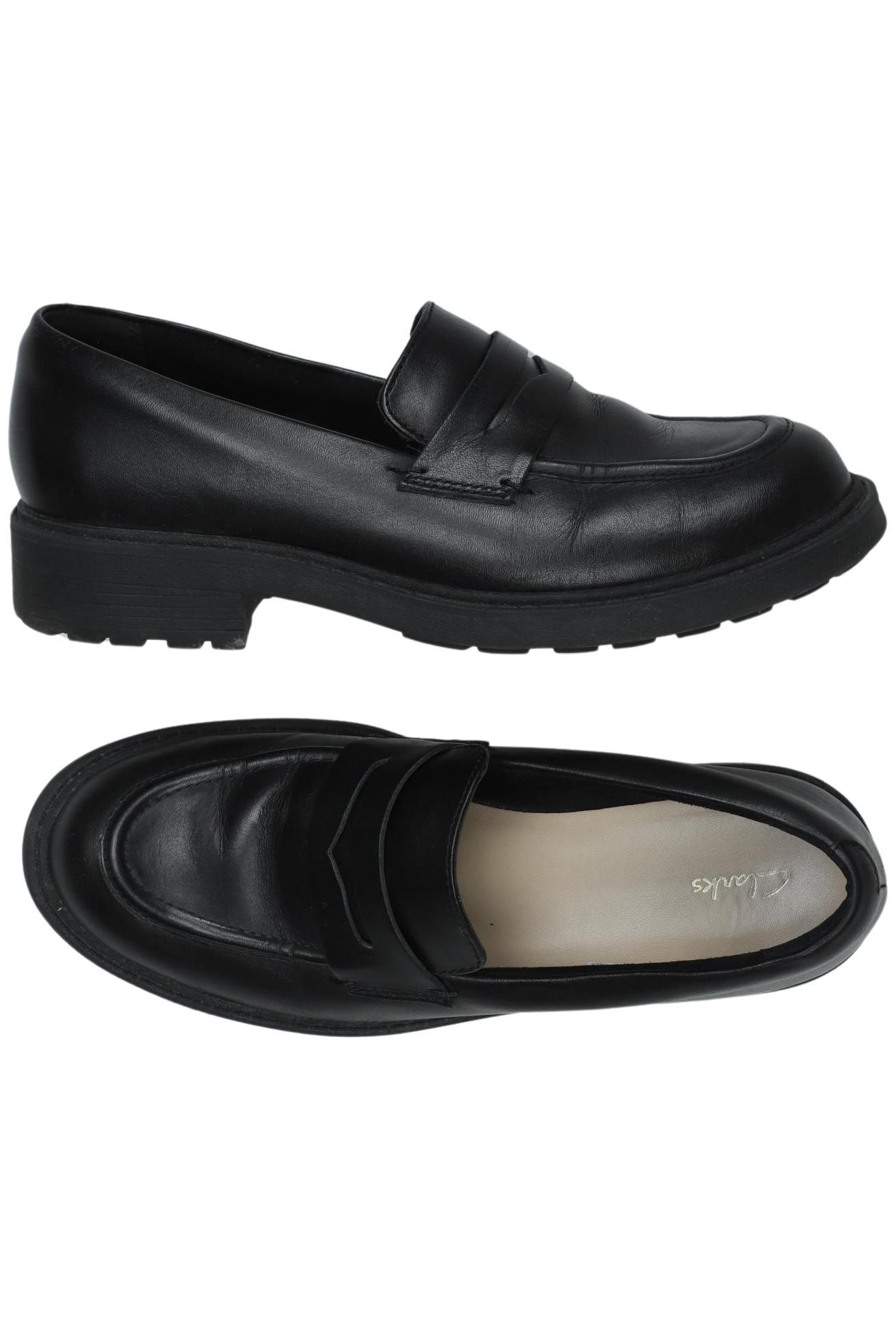 

Clarks Damen Halbschuh, schwarz, Gr. 37.5