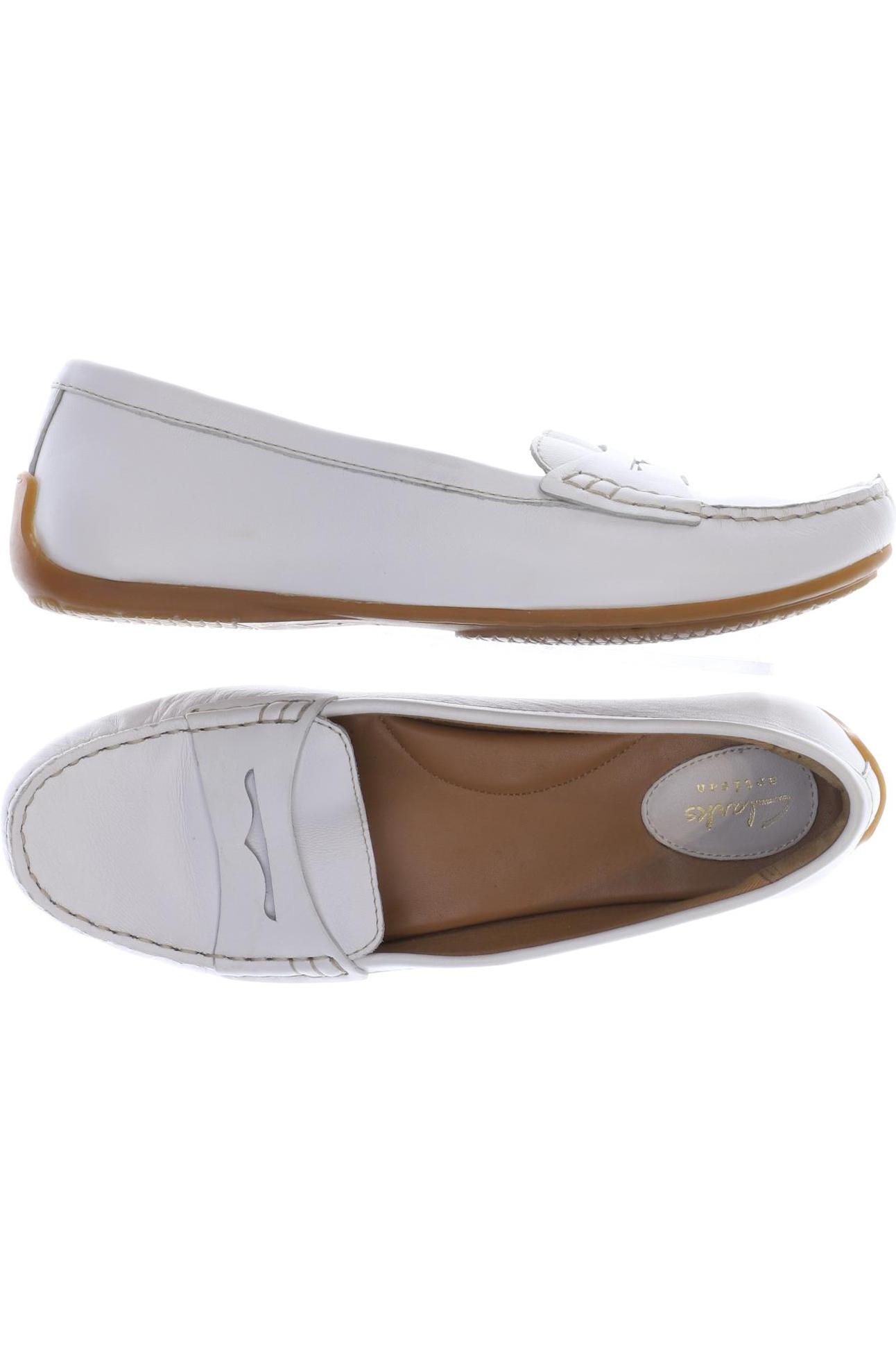

Clarks Damen Halbschuh, weiß, Gr. 39.5